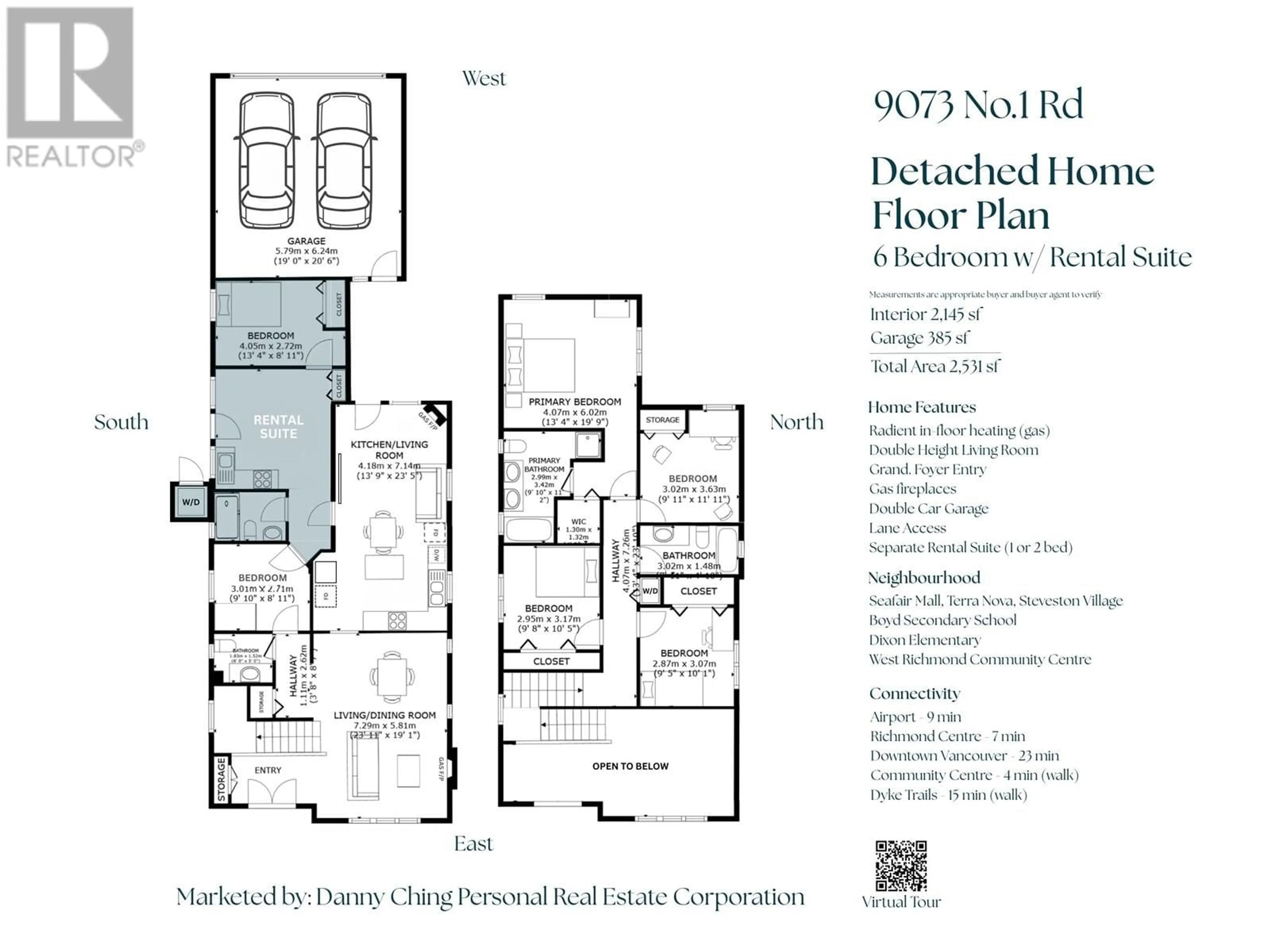 Floor plan for 9073 NO. 1 ROAD, Richmond British Columbia V7E1R6