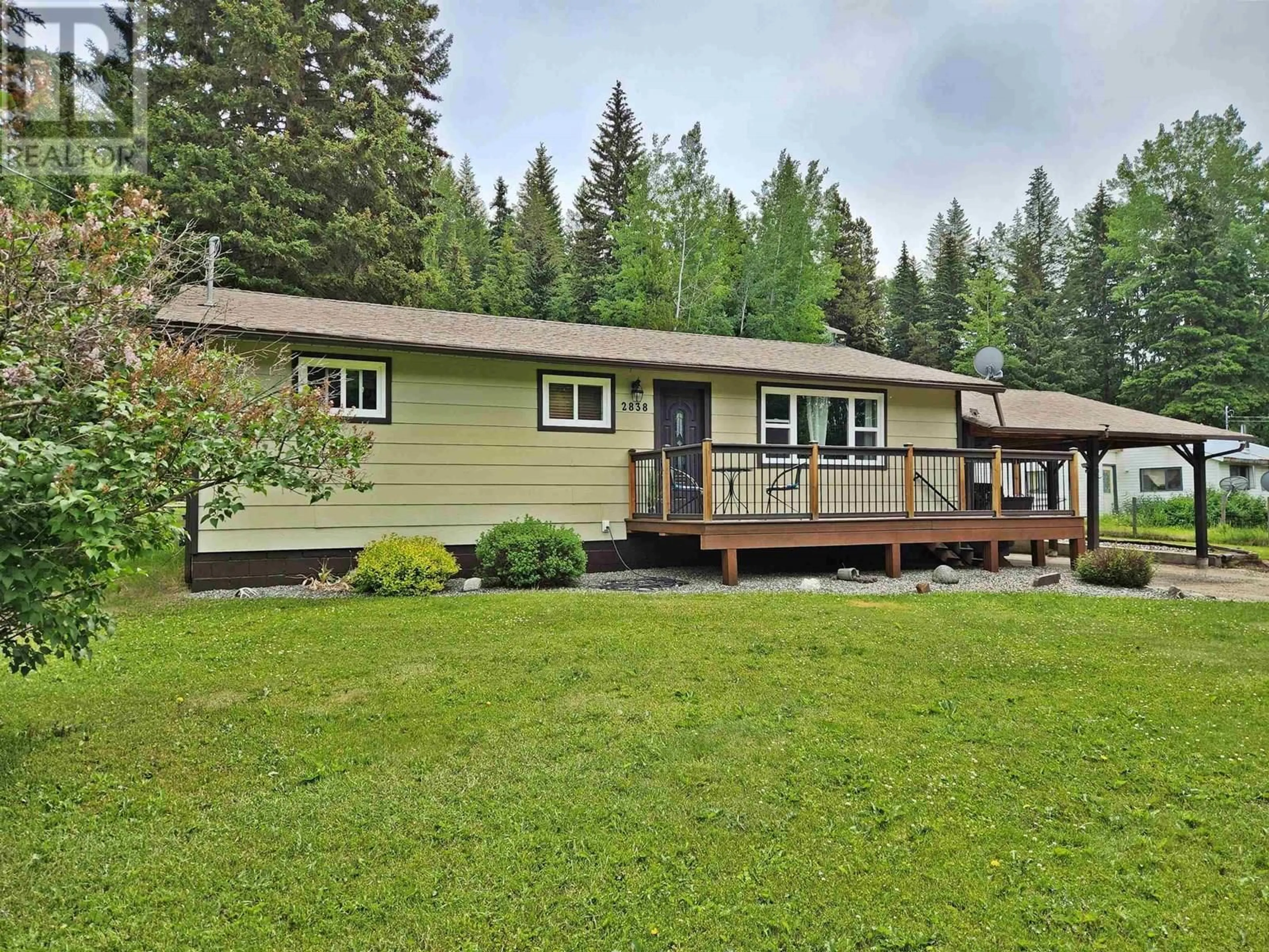 A pic from outside/outdoor area/front of a property/back of a property/a pic from drone, forest/trees view for 2838 BLACKWATER ROAD, Quesnel British Columbia V2J7C9