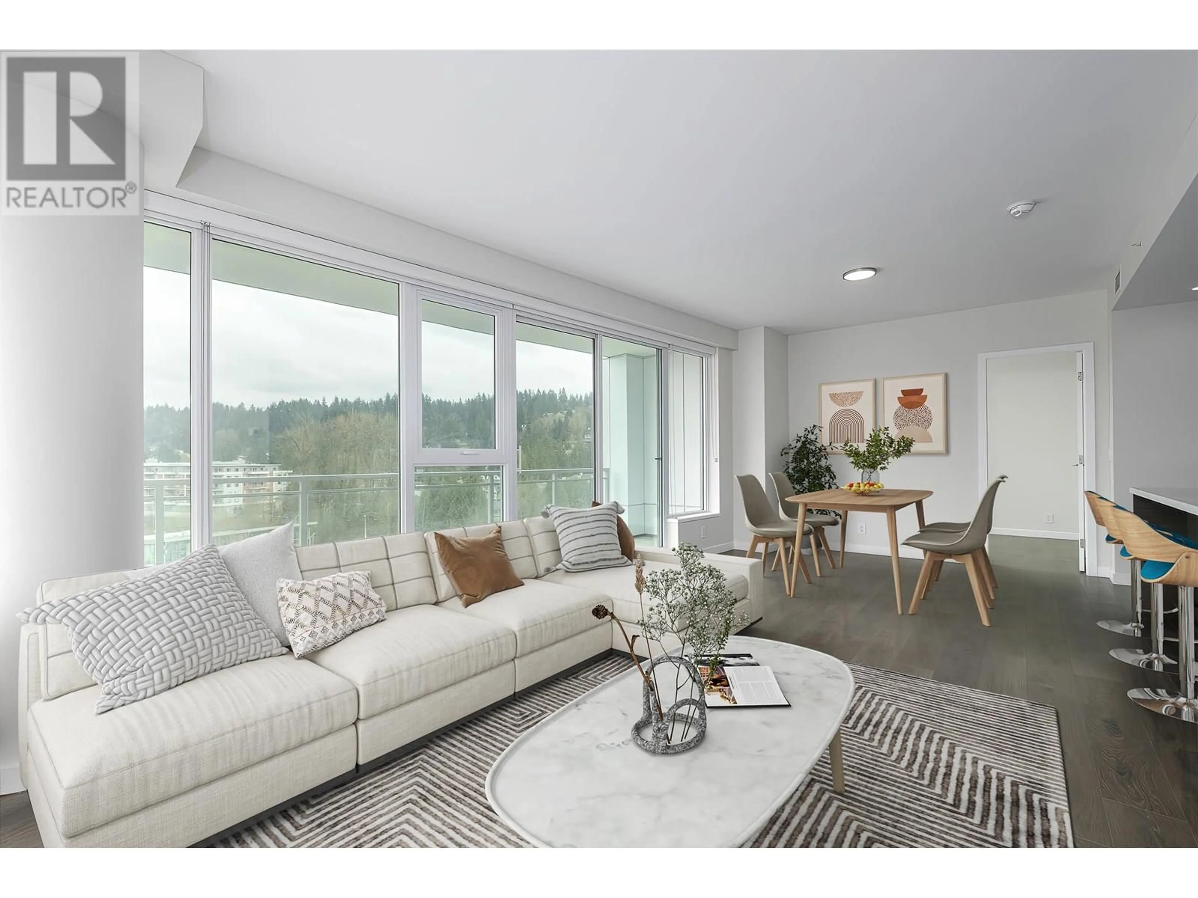 Living room with furniture, unknown for 1202 - 308 MORRISSEY ROAD, Port Moody British Columbia V3H0M2