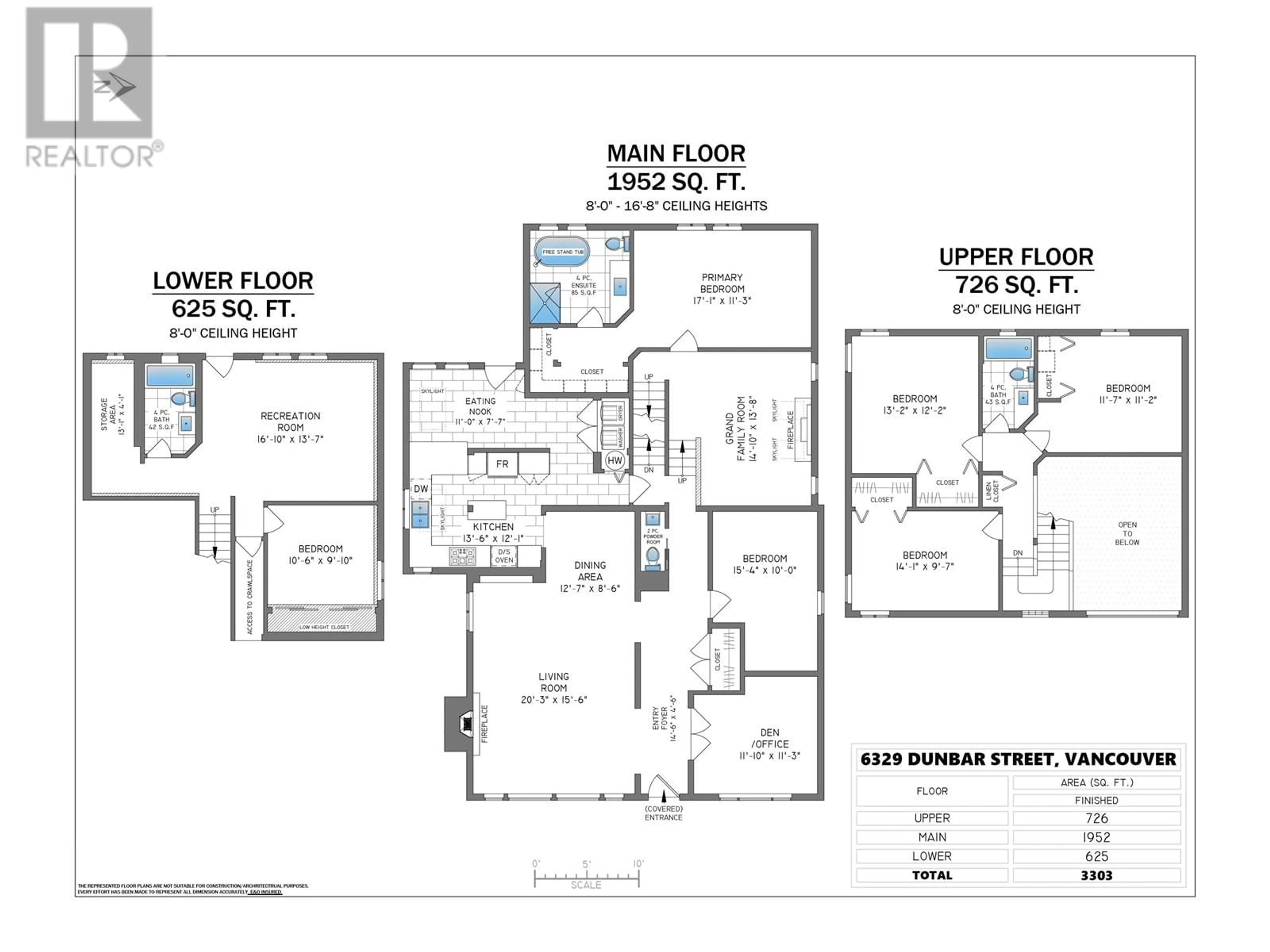 Floor plan for 6329 DUNBAR STREET, Vancouver British Columbia V6N1X3