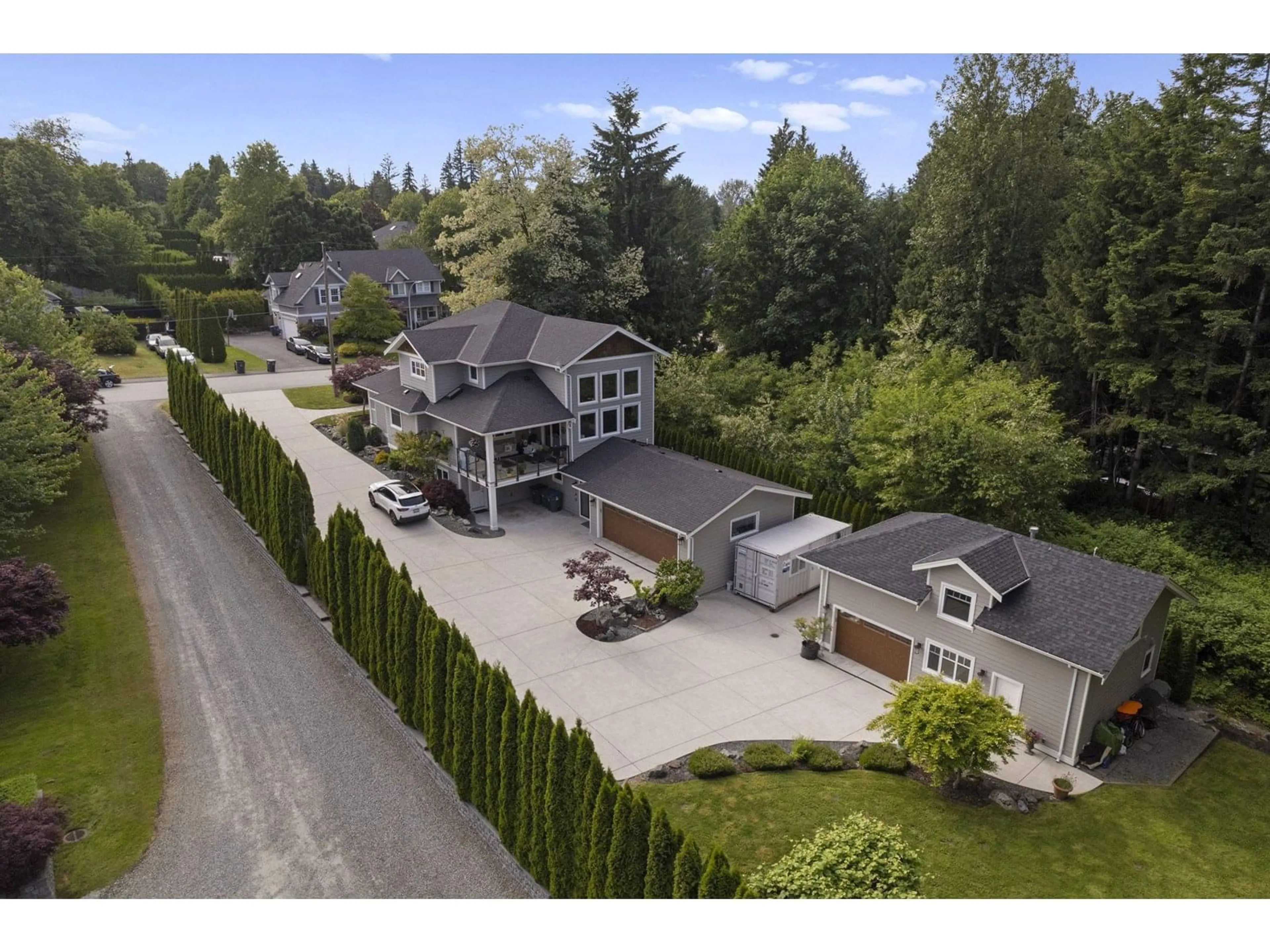 A pic from outside/outdoor area/front of a property/back of a property/a pic from drone, street for 9868 181, Surrey British Columbia V4N4V6