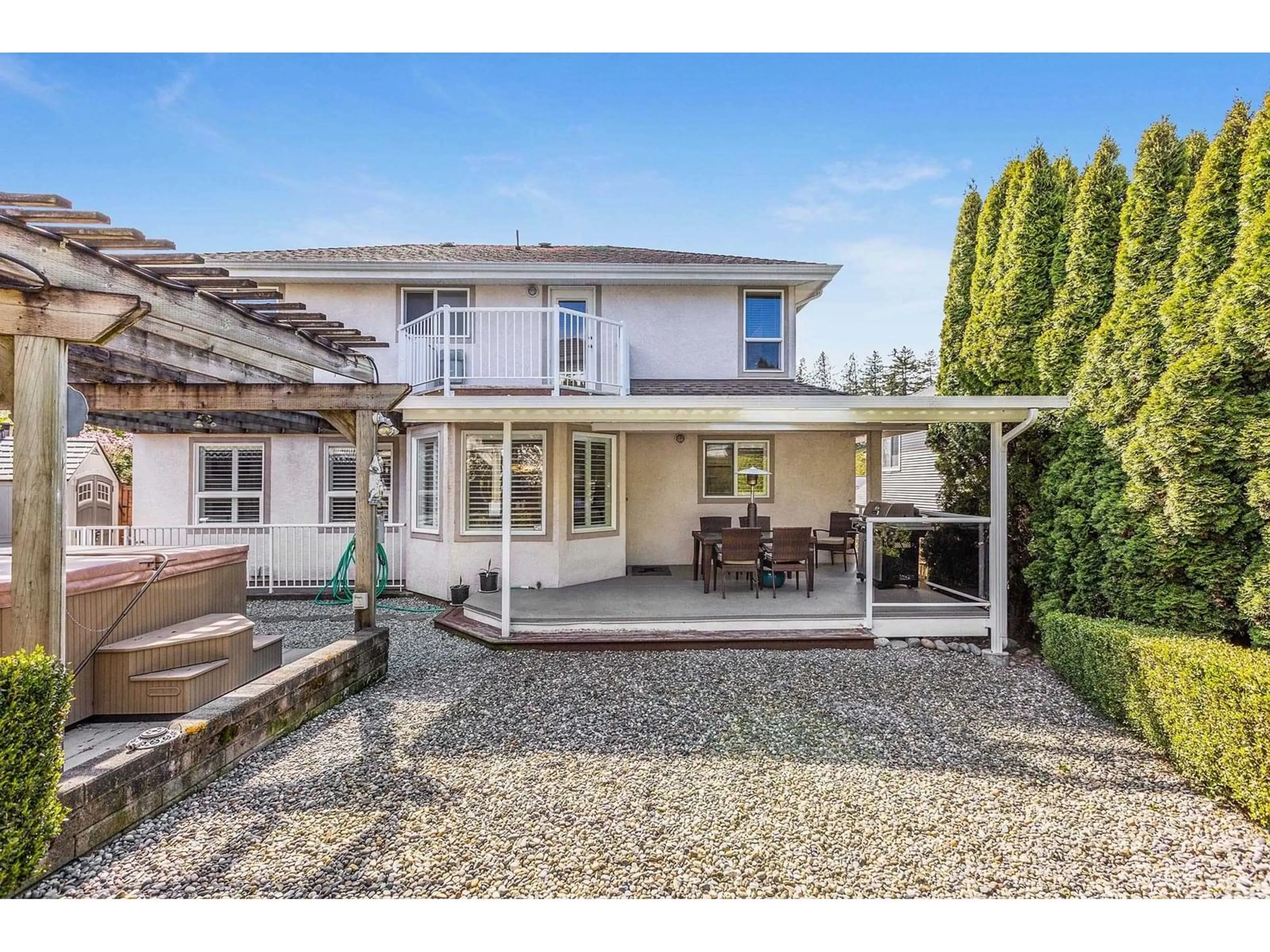 A pic from outside/outdoor area/front of a property/back of a property/a pic from drone, street for 16829 57A, Surrey British Columbia V3S8P2