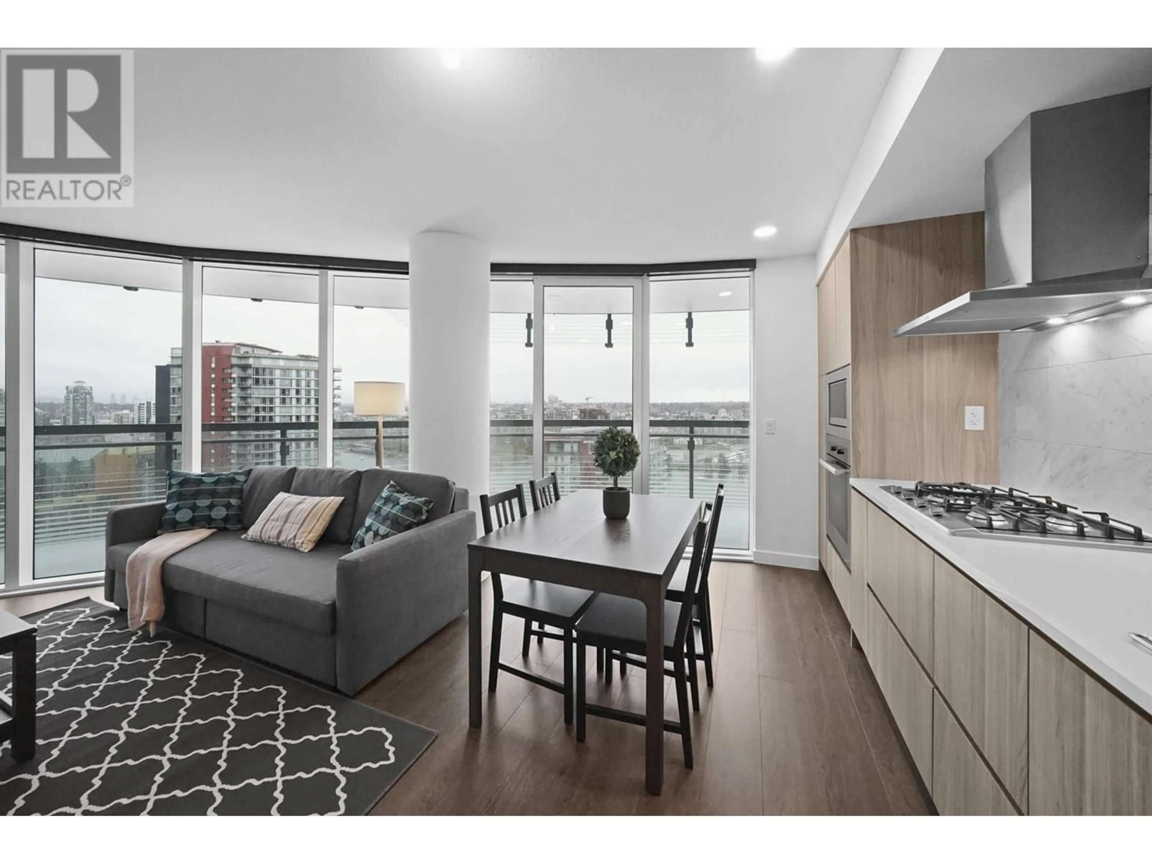 Open concept kitchen, wood/laminate floor for 1884 - 87 NELSON STREET, Vancouver British Columbia V6Z0E8
