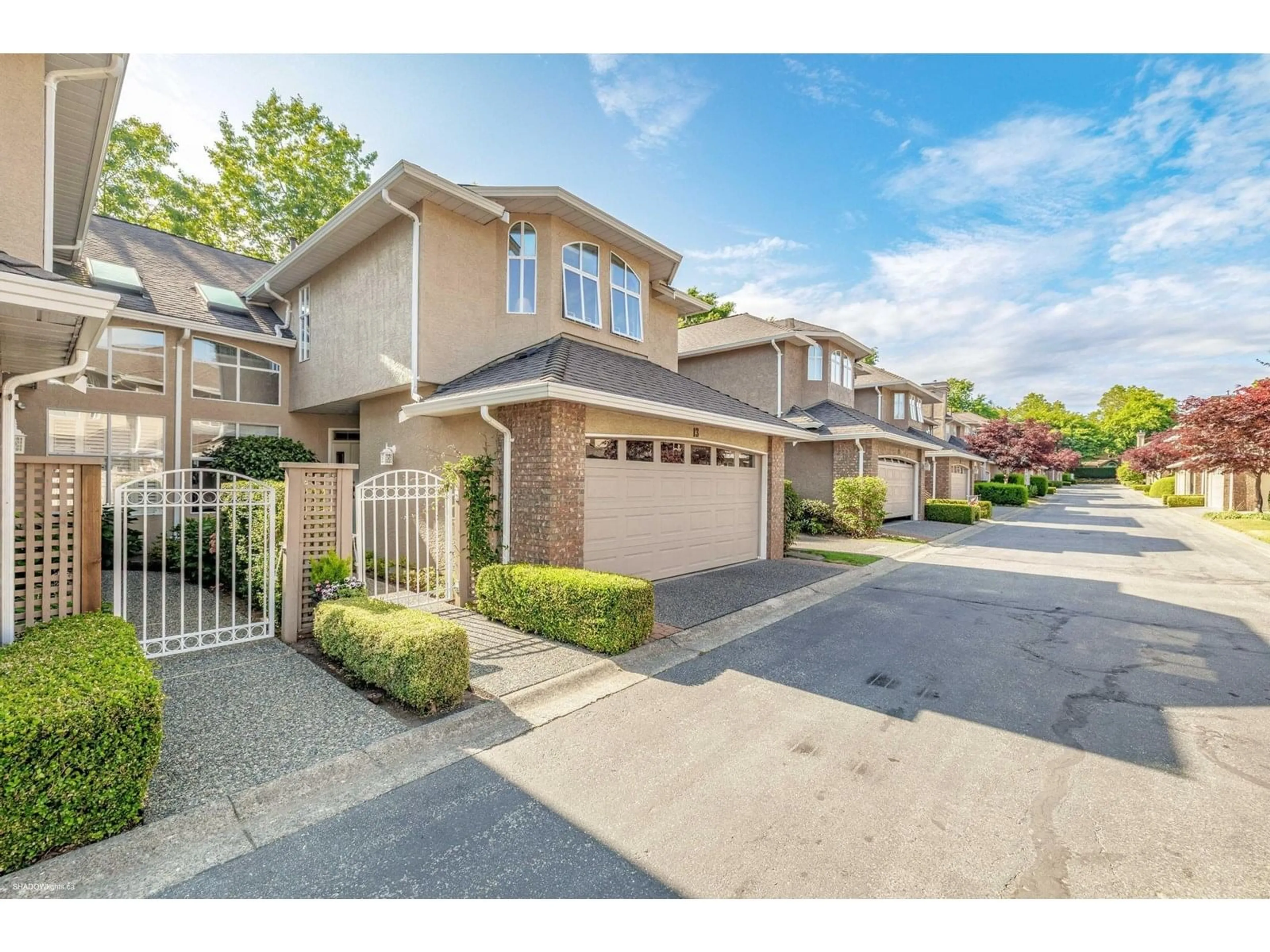 A pic from outside/outdoor area/front of a property/back of a property/a pic from drone, street for 13 - 6211 BOUNDARY WEST, Surrey British Columbia V3X3G7