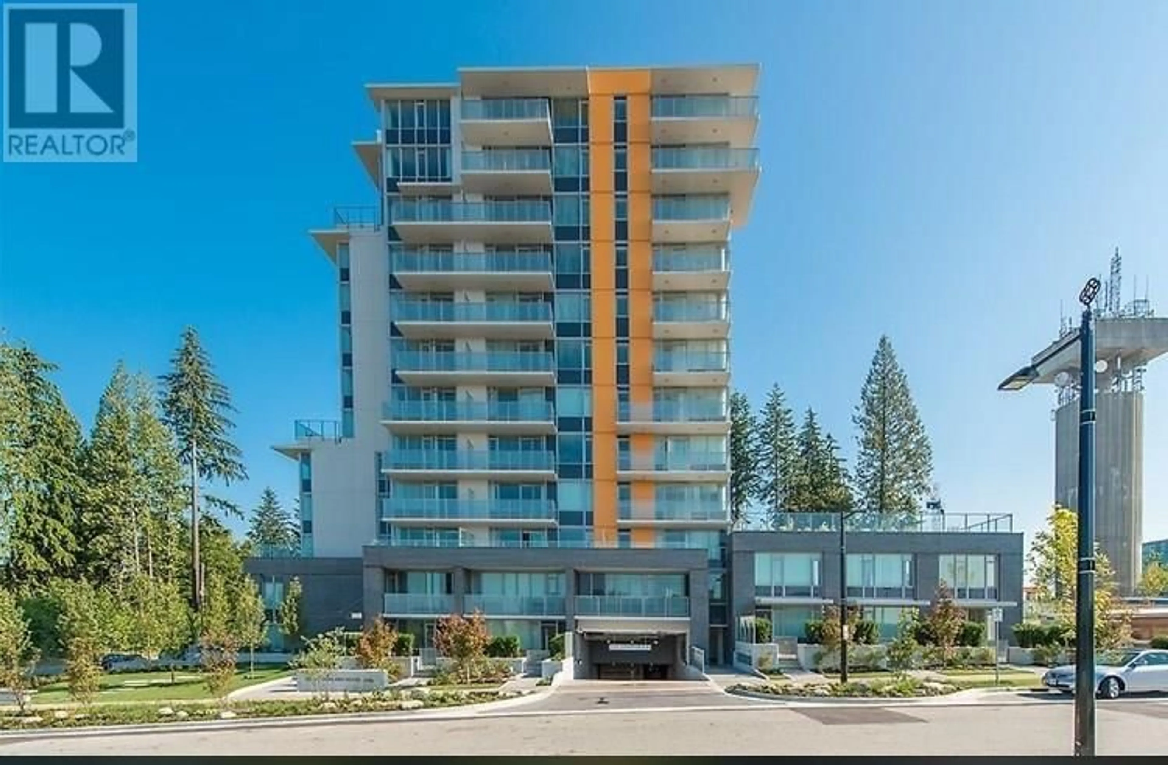 A pic from outside/outdoor area/front of a property/back of a property/a pic from drone, building for 701 - 9025 HIGHLAND COURT, Burnaby British Columbia V5A0A8