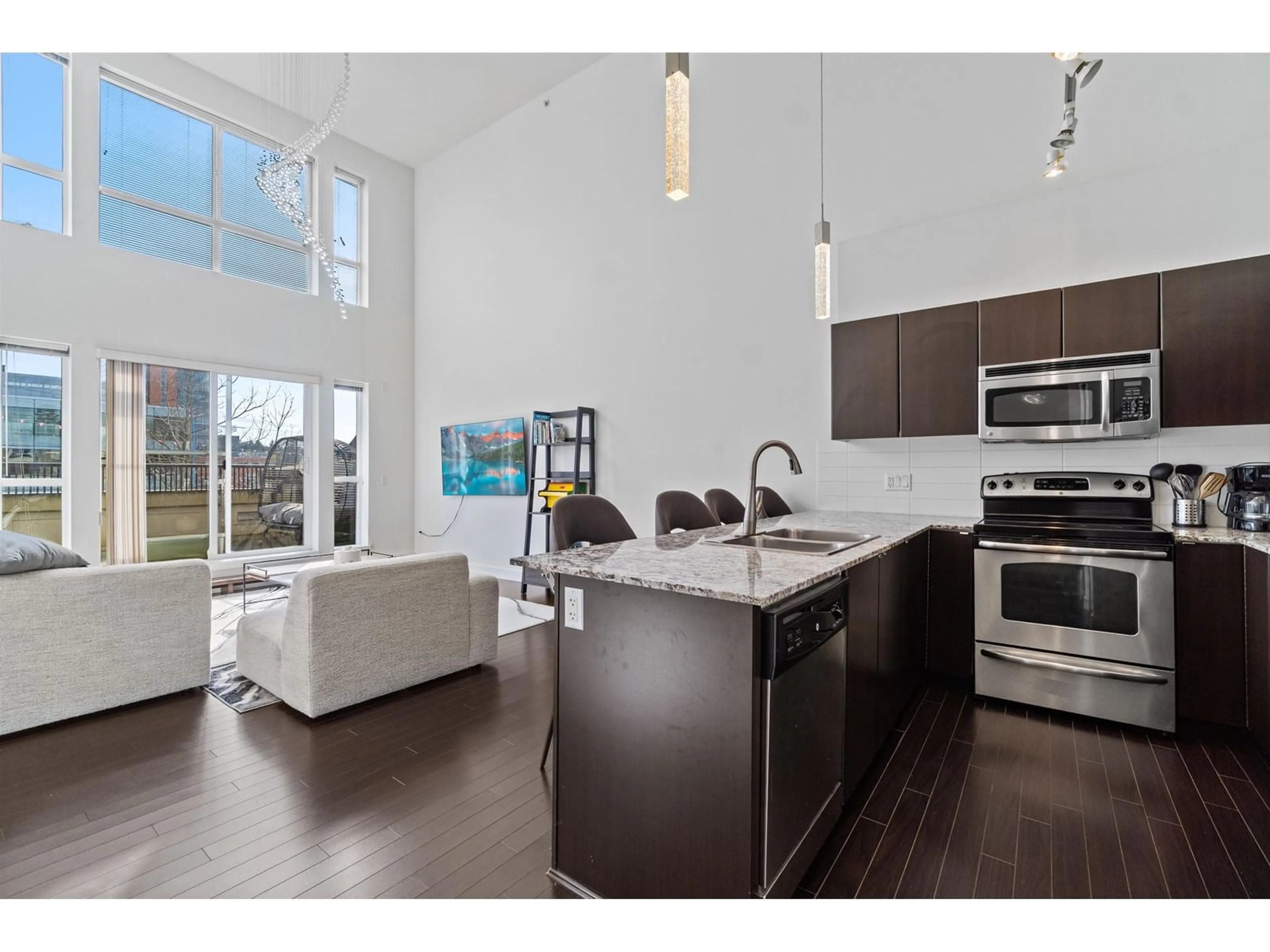 Open concept kitchen, unknown for 328 - 9655 KING GEORGE, Surrey British Columbia V3T0C7