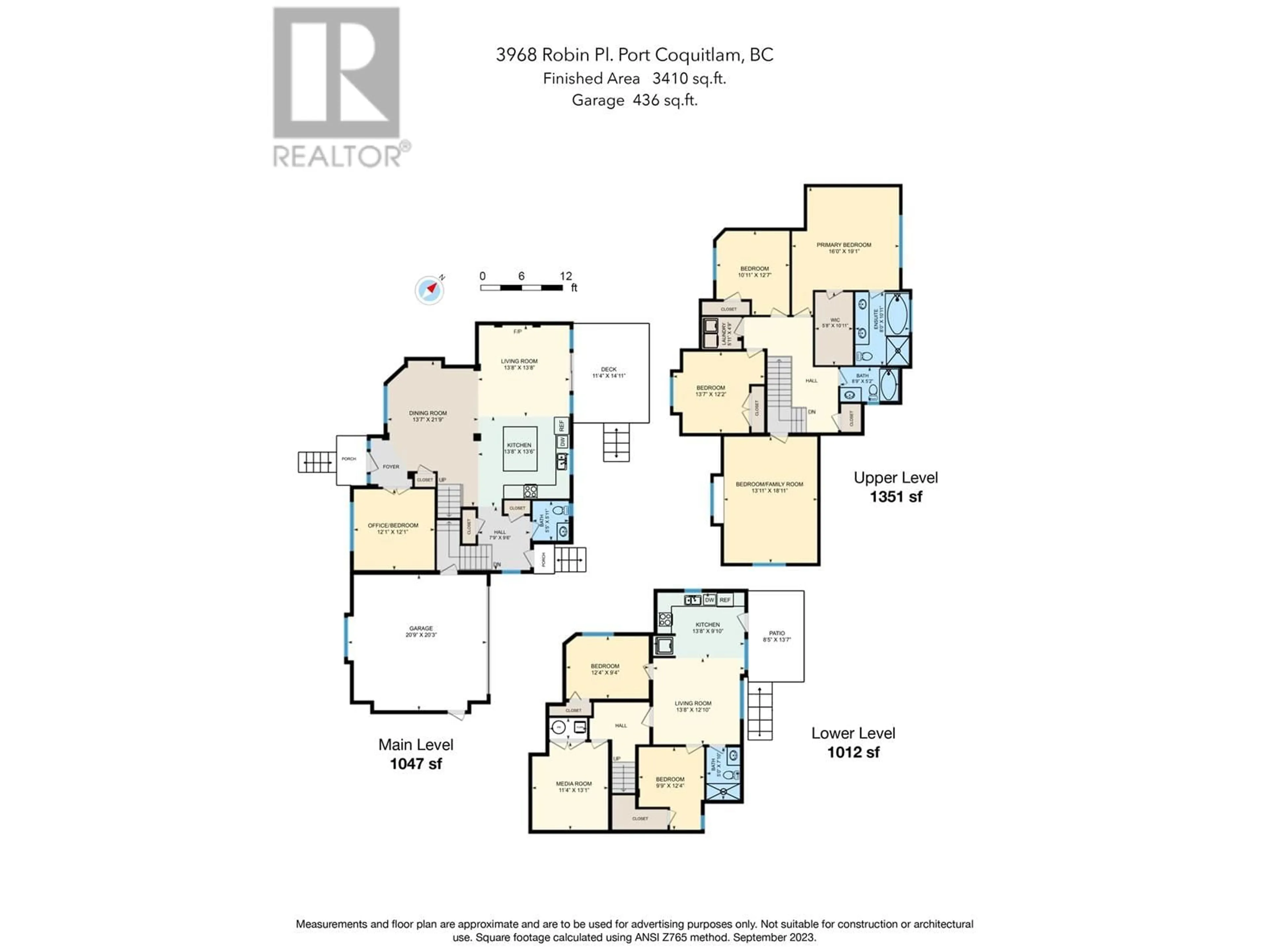 Floor plan for 3968 ROBIN PLACE, Port Coquitlam British Columbia V3B6R7