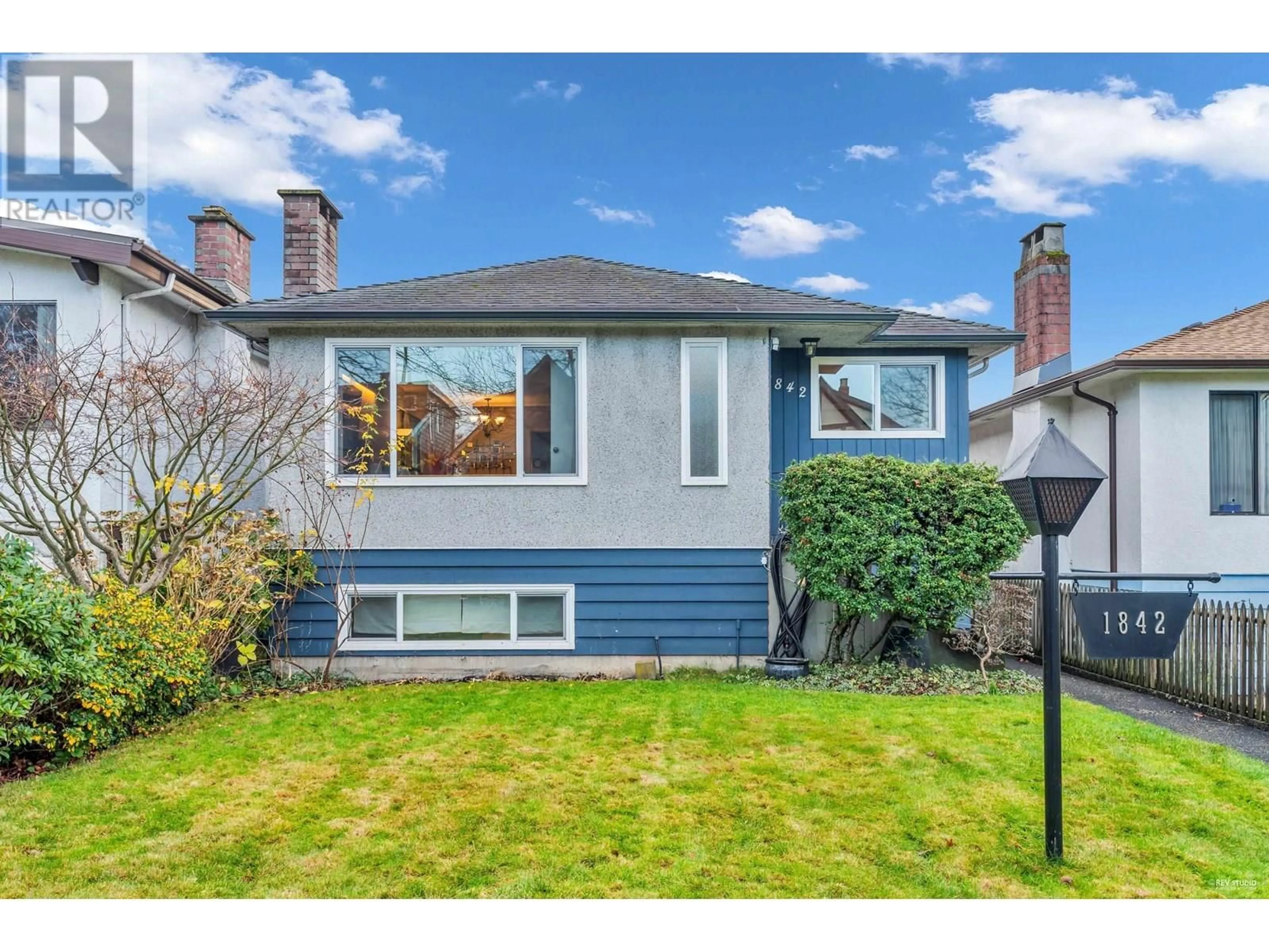 Home with vinyl exterior material, street for 1842 51ST AVENUE, Vancouver British Columbia V5P1V9