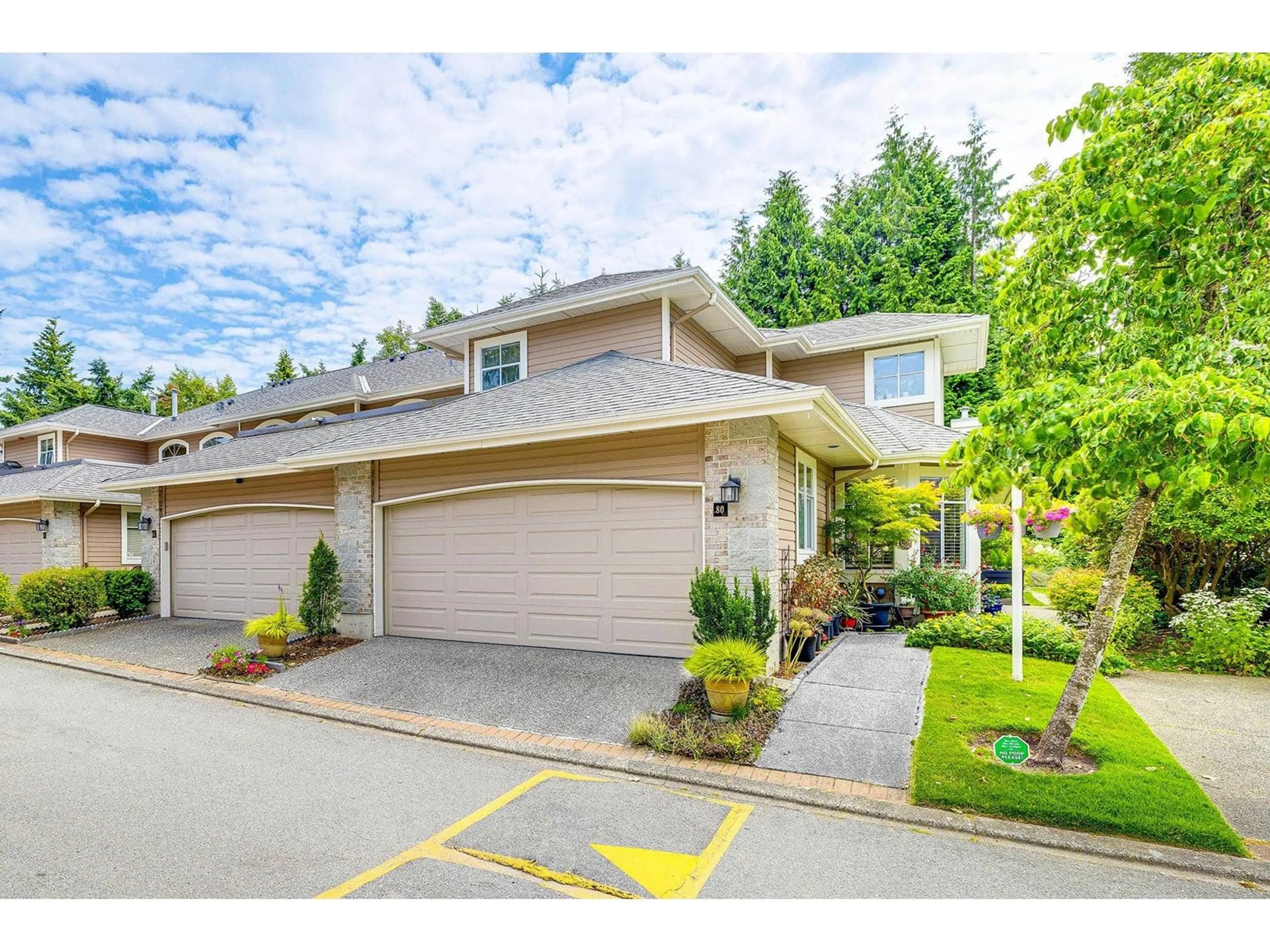 A pic from outside/outdoor area/front of a property/back of a property/a pic from drone, street for 80 - 2500 152, Surrey British Columbia V4P1M8