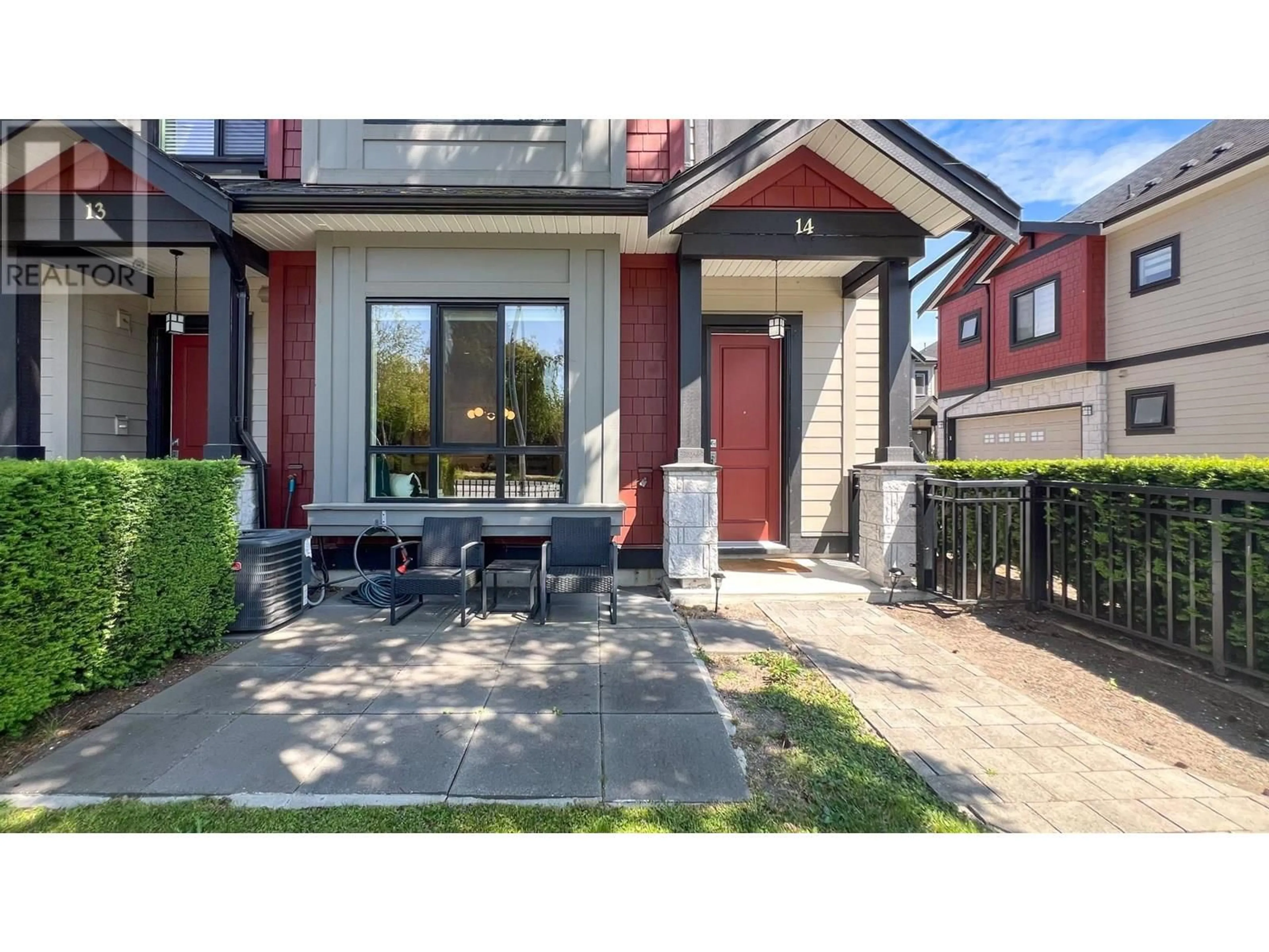 Home with brick exterior material, street for 14 - 7388 RAILWAY AVENUE, Richmond British Columbia V7C3J9