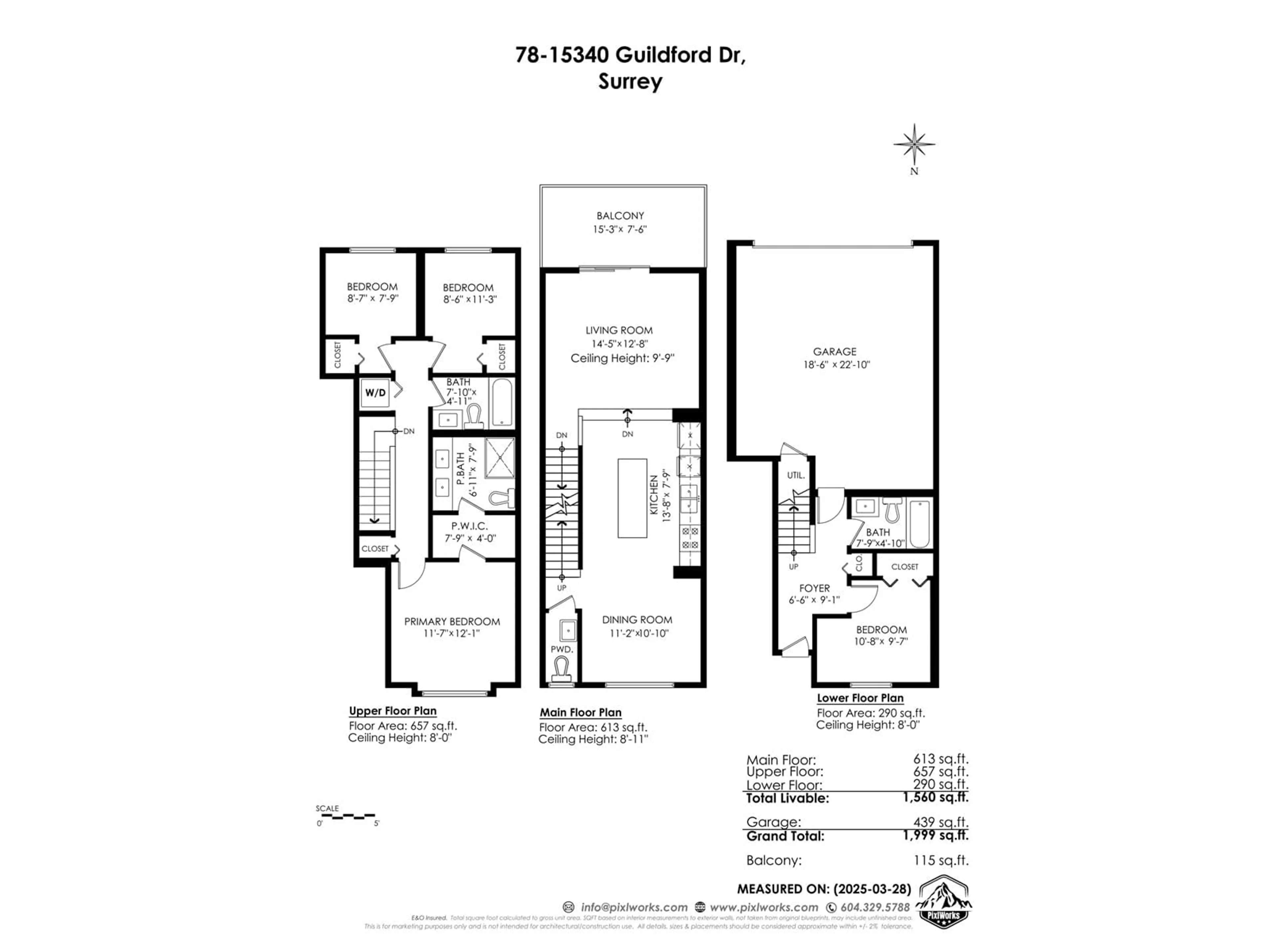 Floor plan for 78 - 15340 GUILDFORD, Surrey British Columbia V3R0C9