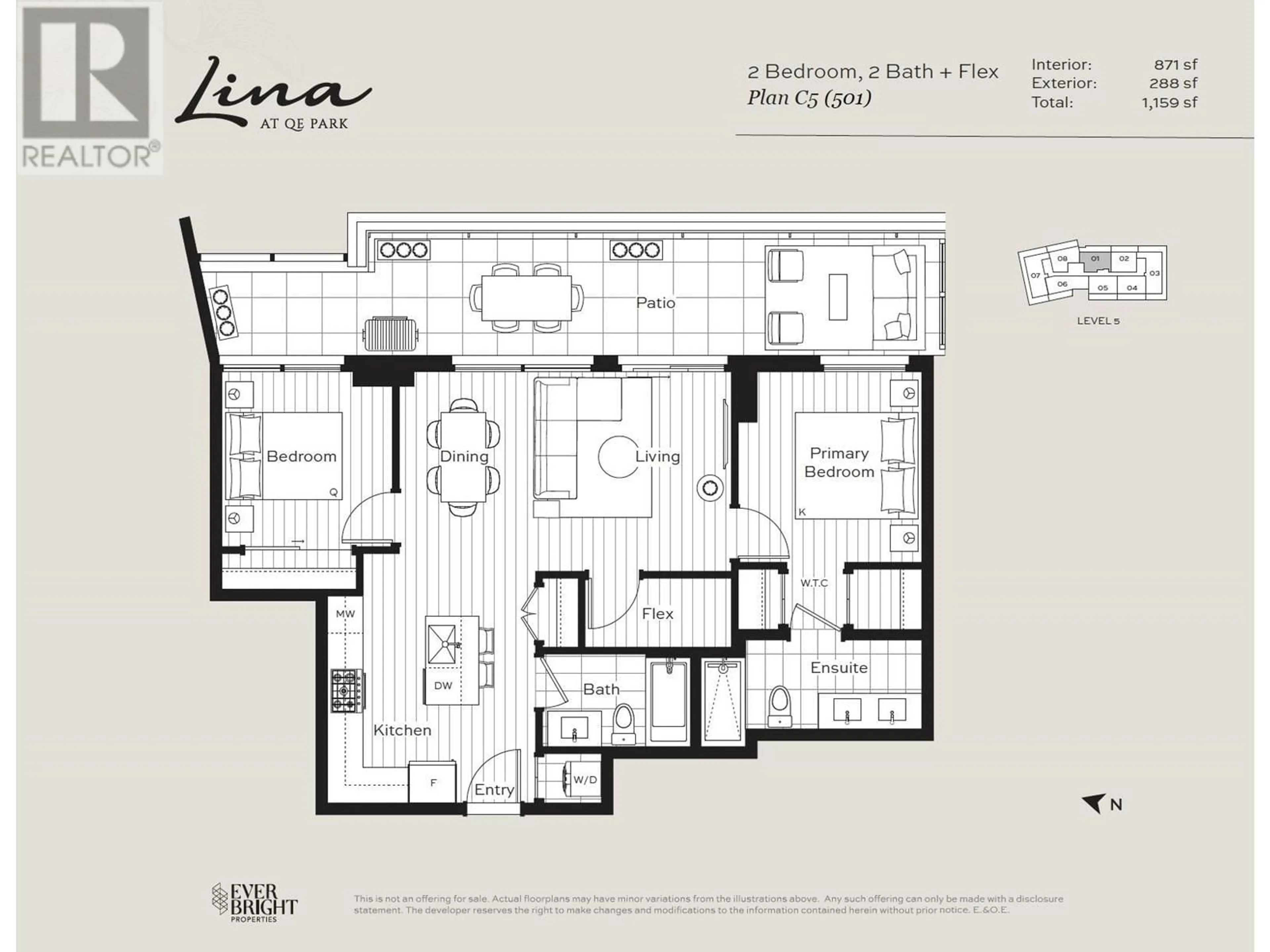 Floor plan for 501 - 5212 CAMBIE STREET, Vancouver British Columbia V5Z2Z7