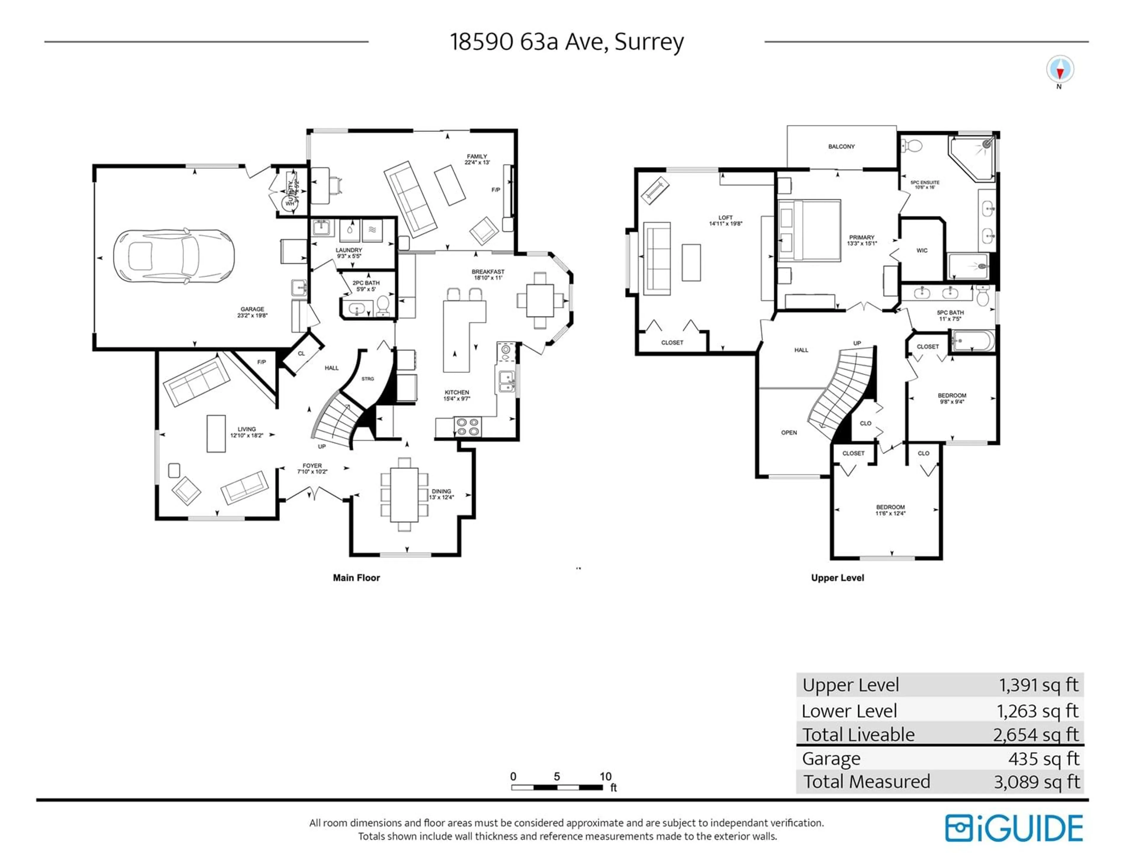 Floor plan for 18590 63A, Surrey British Columbia V3S8J5