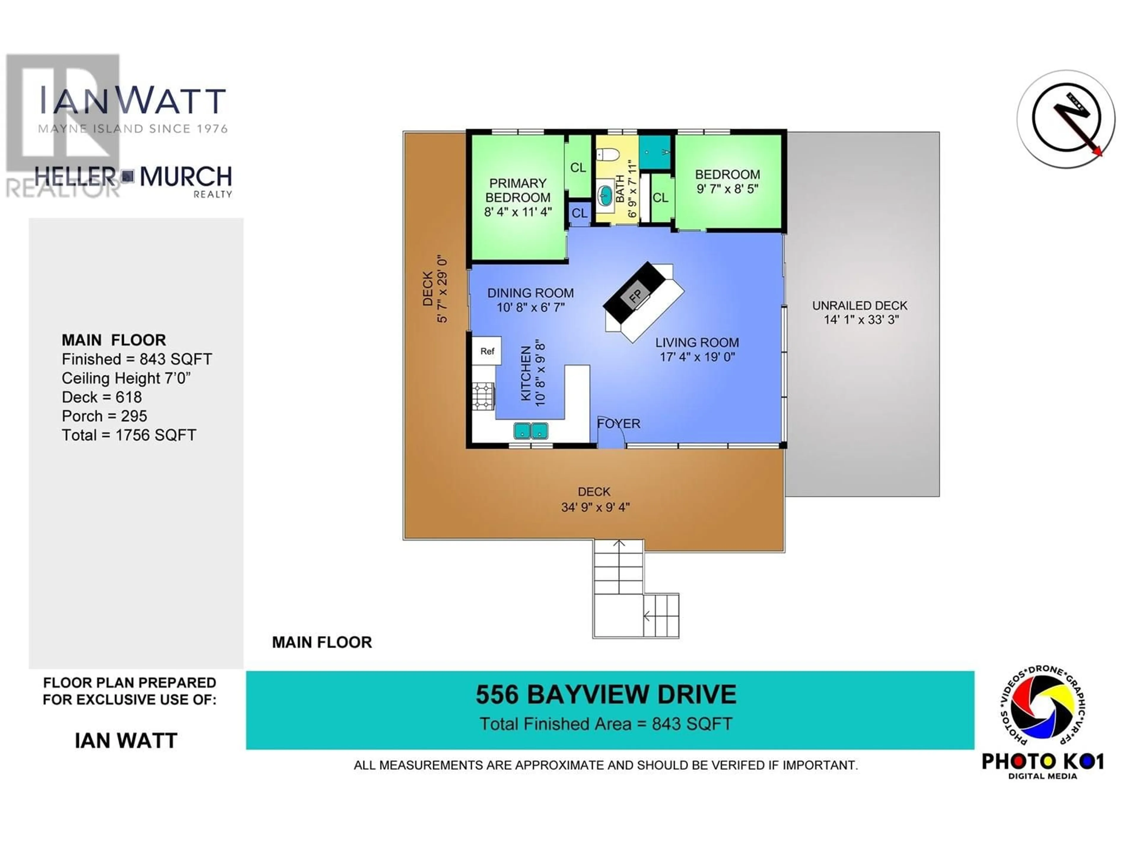 Floor plan for 556 BAYVIEW DRIVE, Mayne Island British Columbia V0N2J1