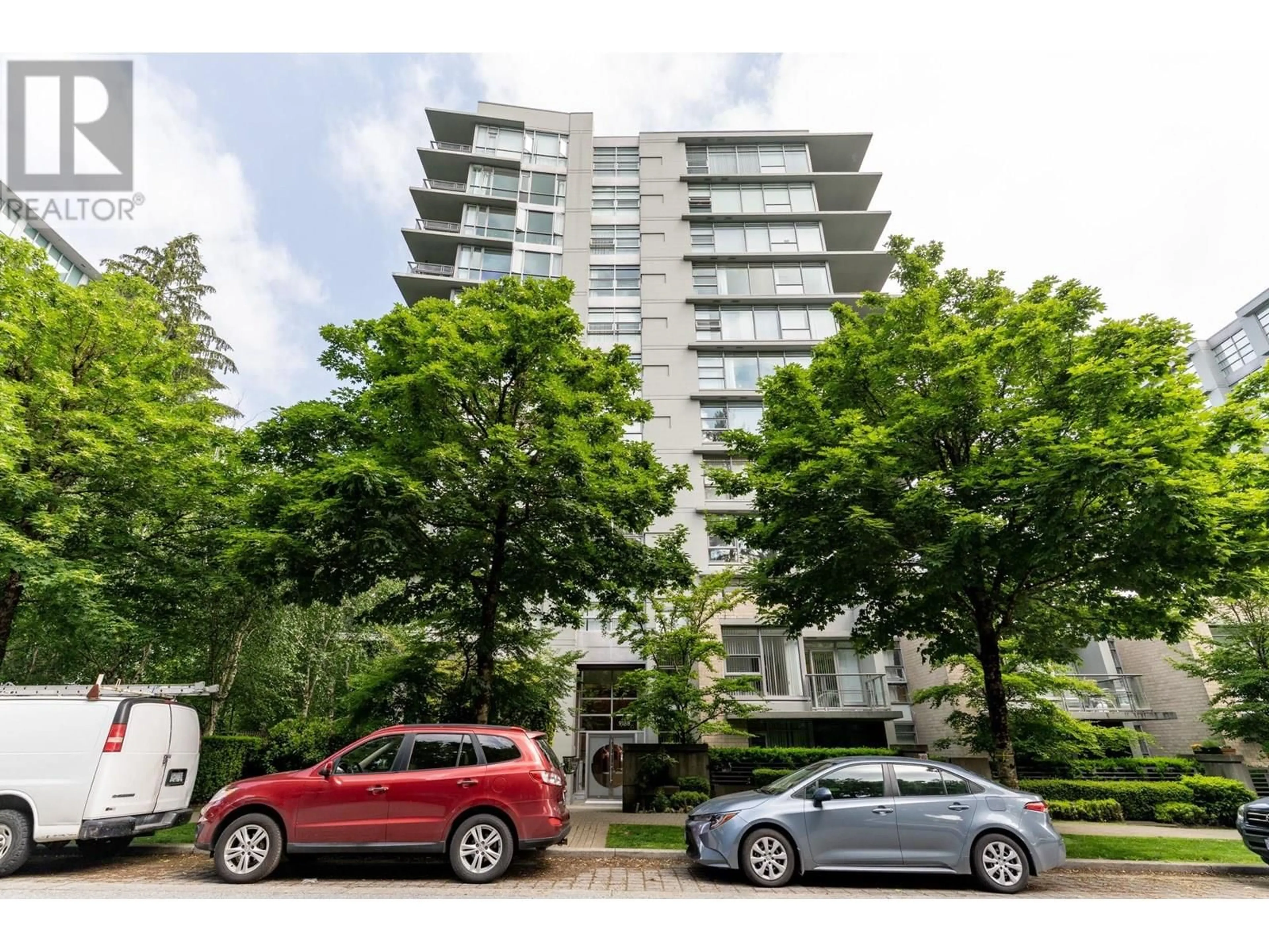 A pic from outside/outdoor area/front of a property/back of a property/a pic from drone, street for 1006 - 9188 UNIVERSITY CRESCENT, Burnaby British Columbia V5A0A5