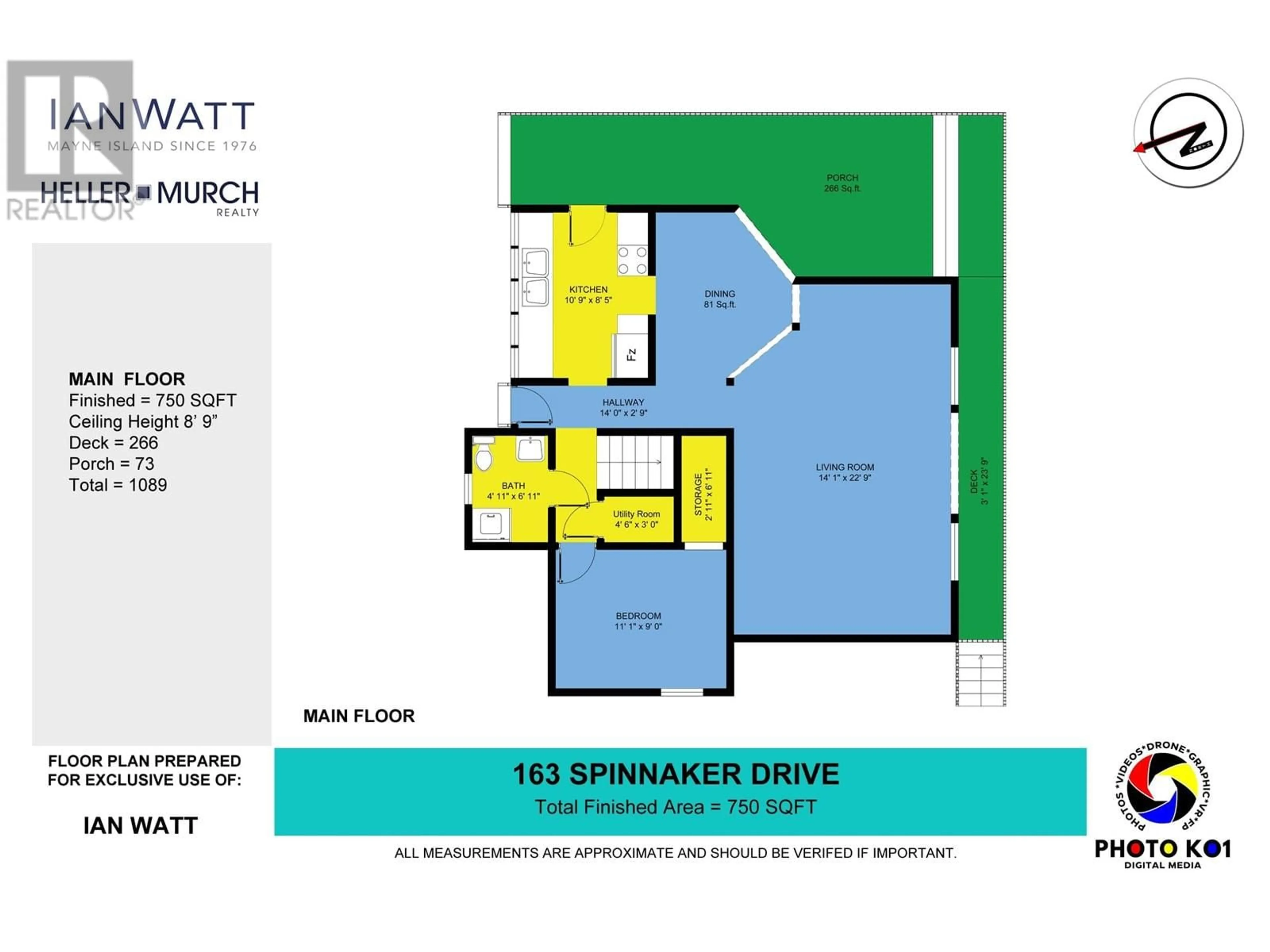 Floor plan for 163 SPINNAKER, Mayne Island British Columbia V0N2J2