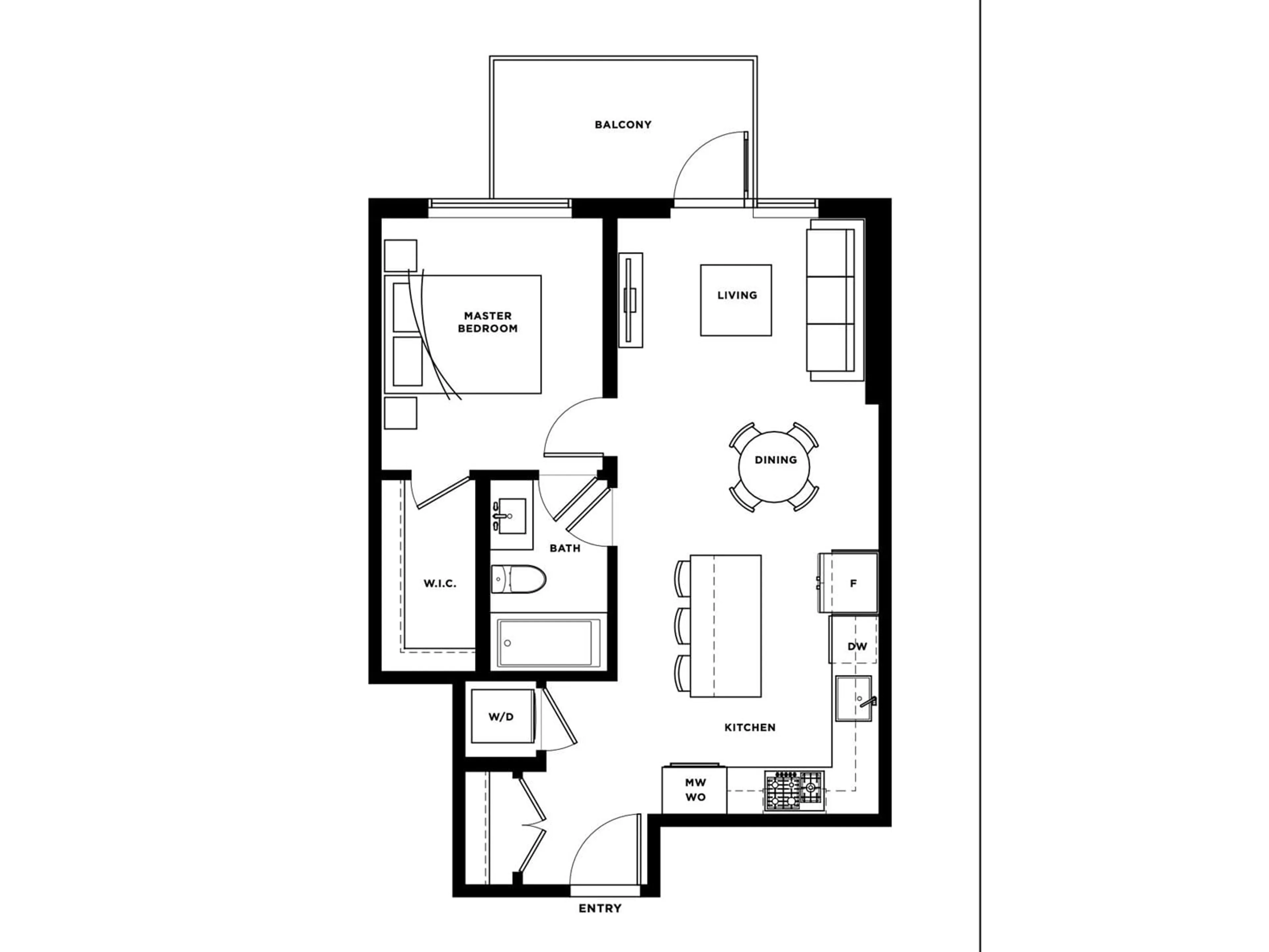 Floor plan for 2503 - 8551 201, Langley British Columbia V2Y3Y5