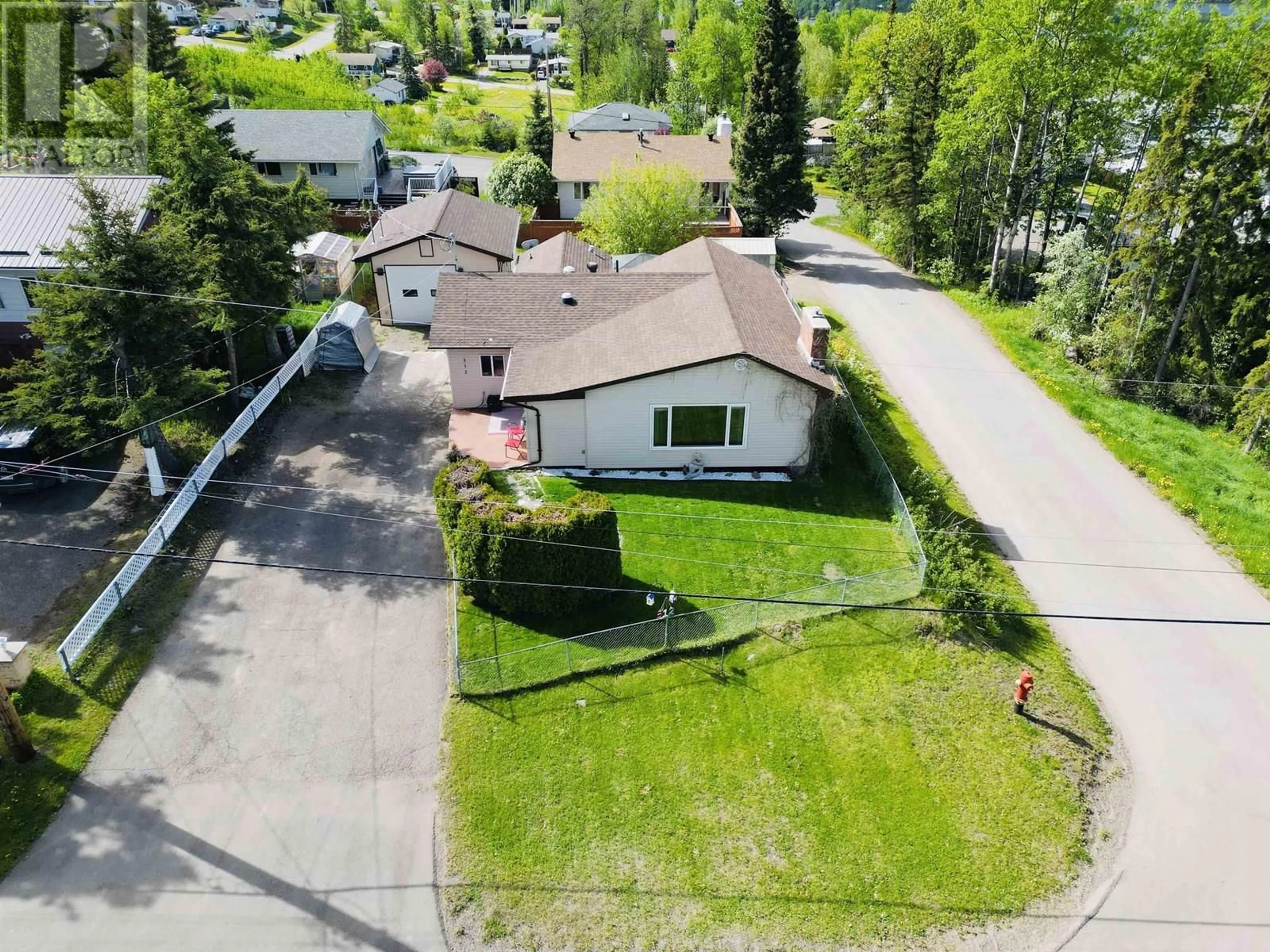 A pic from outside/outdoor area/front of a property/back of a property/a pic from drone, street for 312 4TH AVENUE, Burns Lake British Columbia V0J1E0