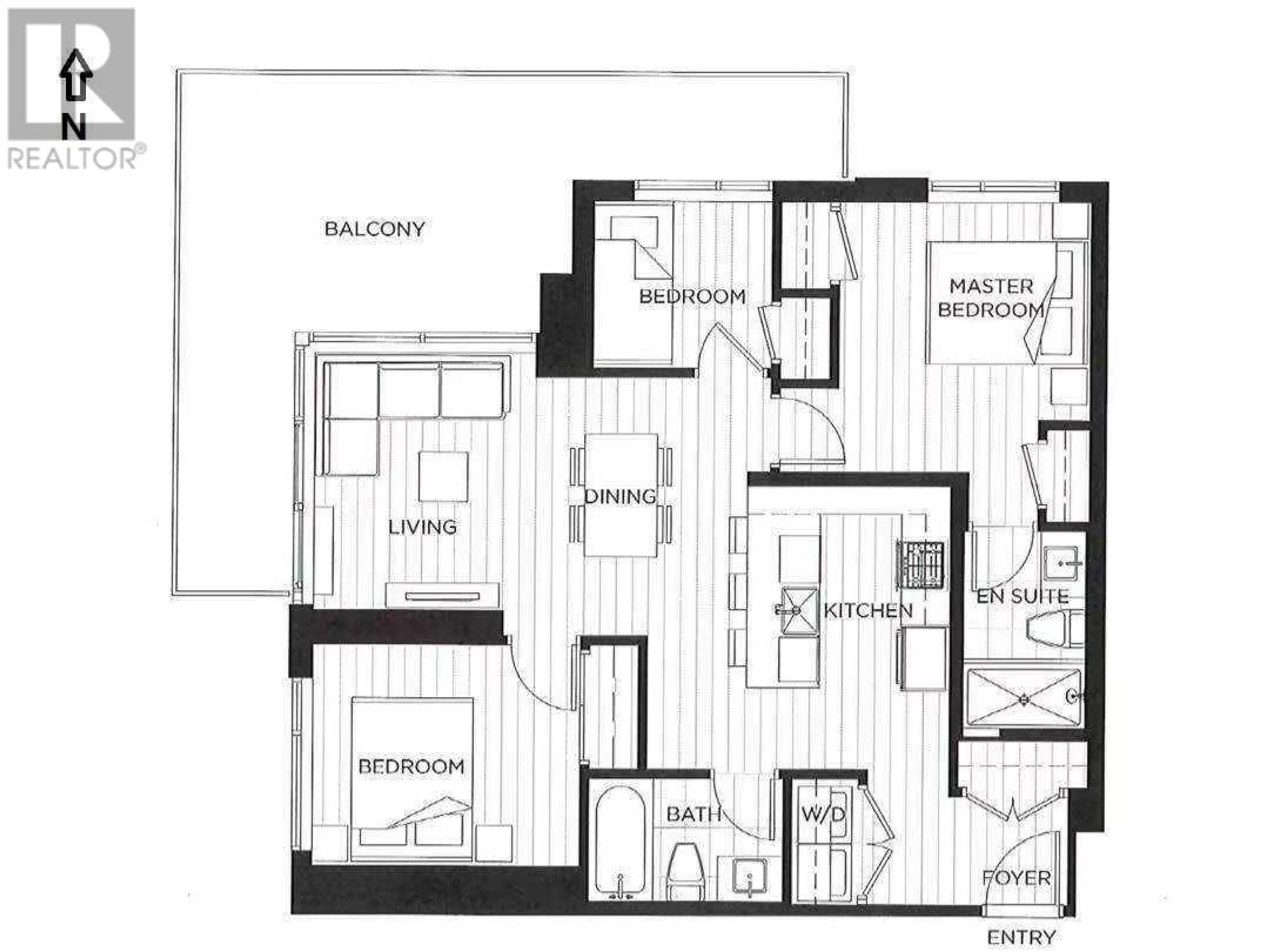 Floor plan for 502 - 6699 DUNBLANE AVENUE, Burnaby British Columbia V5H0J8