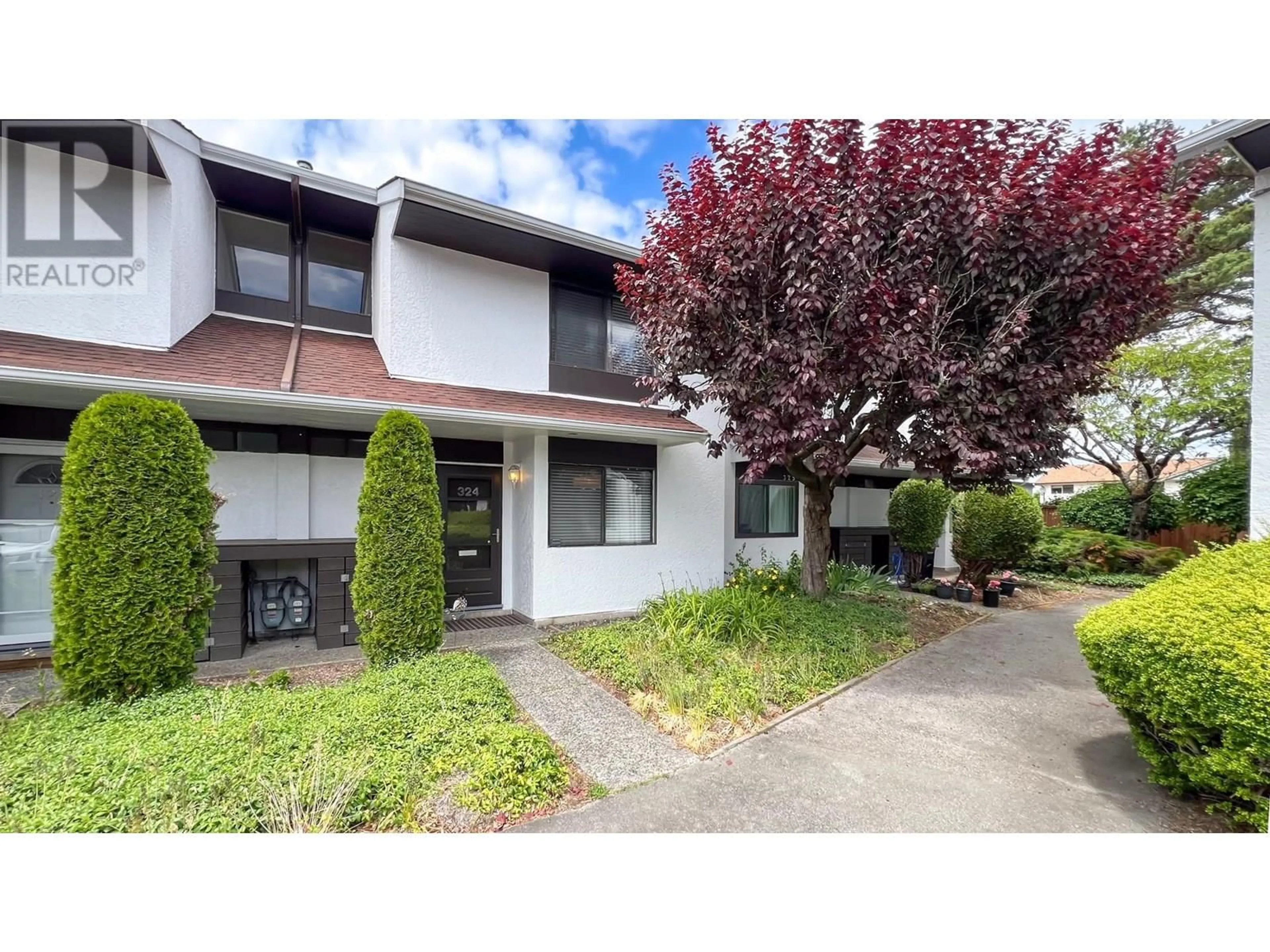 A pic from outside/outdoor area/front of a property/back of a property/a pic from drone, street for 324 - 9411 GLENDOWER DRIVE, Richmond British Columbia V7A2Y6