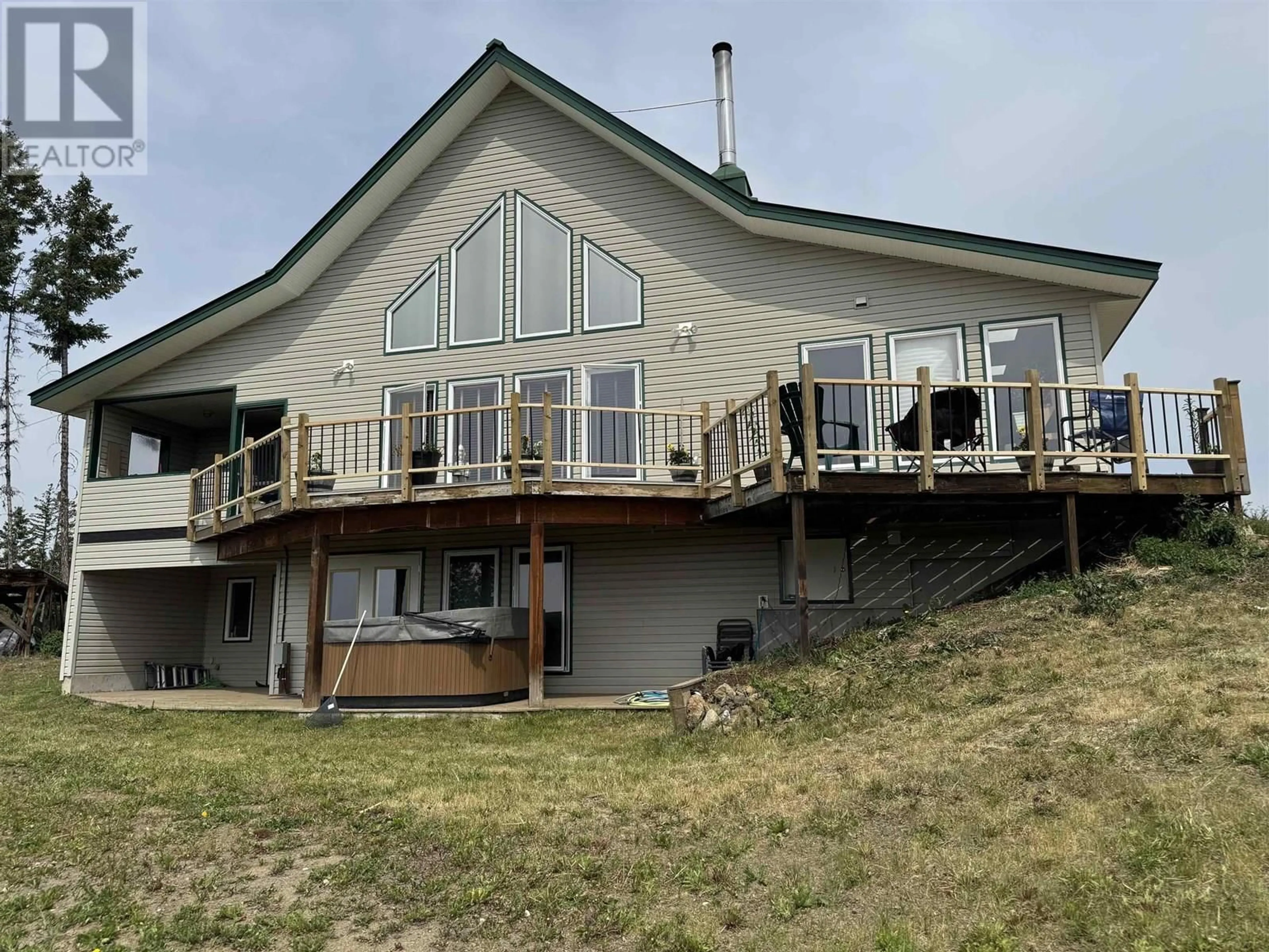 A pic from outside/outdoor area/front of a property/back of a property/a pic from drone, unknown for 2659 BUNTING LAKE ROAD, 150 Mile House British Columbia V0K2G0