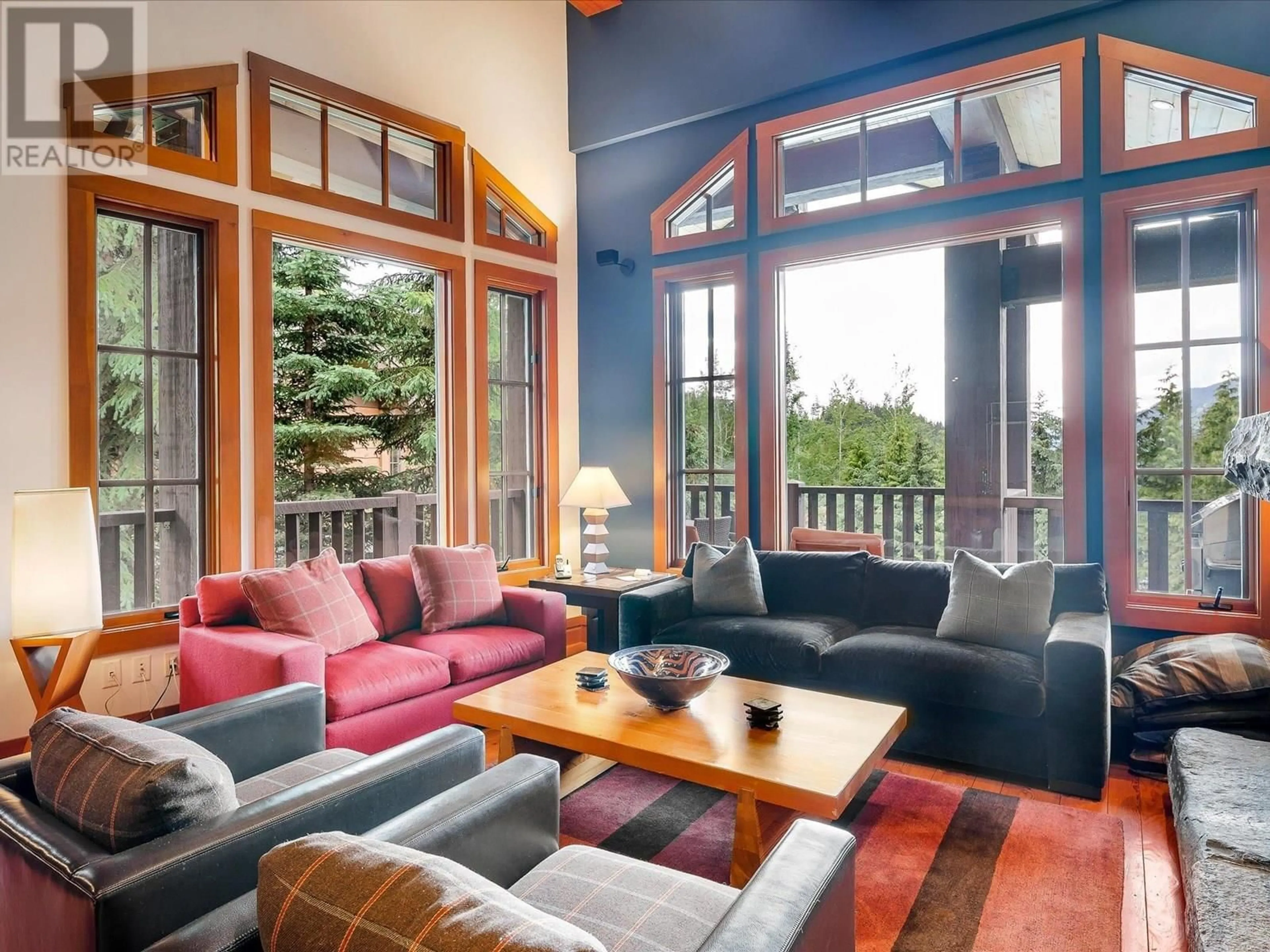 Living room with furniture, wood/laminate floor for 6i - 2300 NORDIC DRIVE, Whistler British Columbia V8E0A6