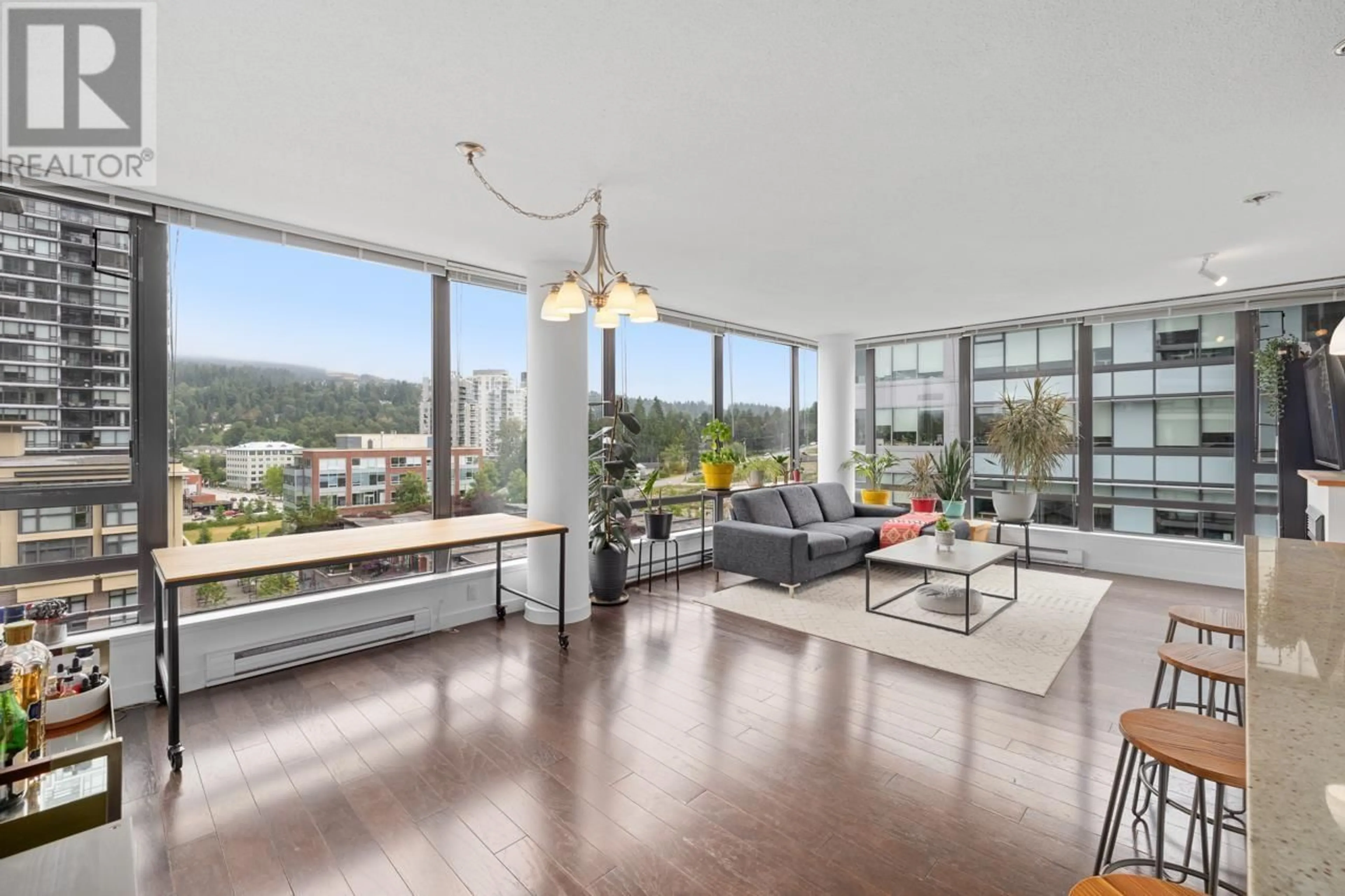Living room with furniture, unknown for 808 - 400 CAPILANO ROAD, Port Moody British Columbia V3H0E1