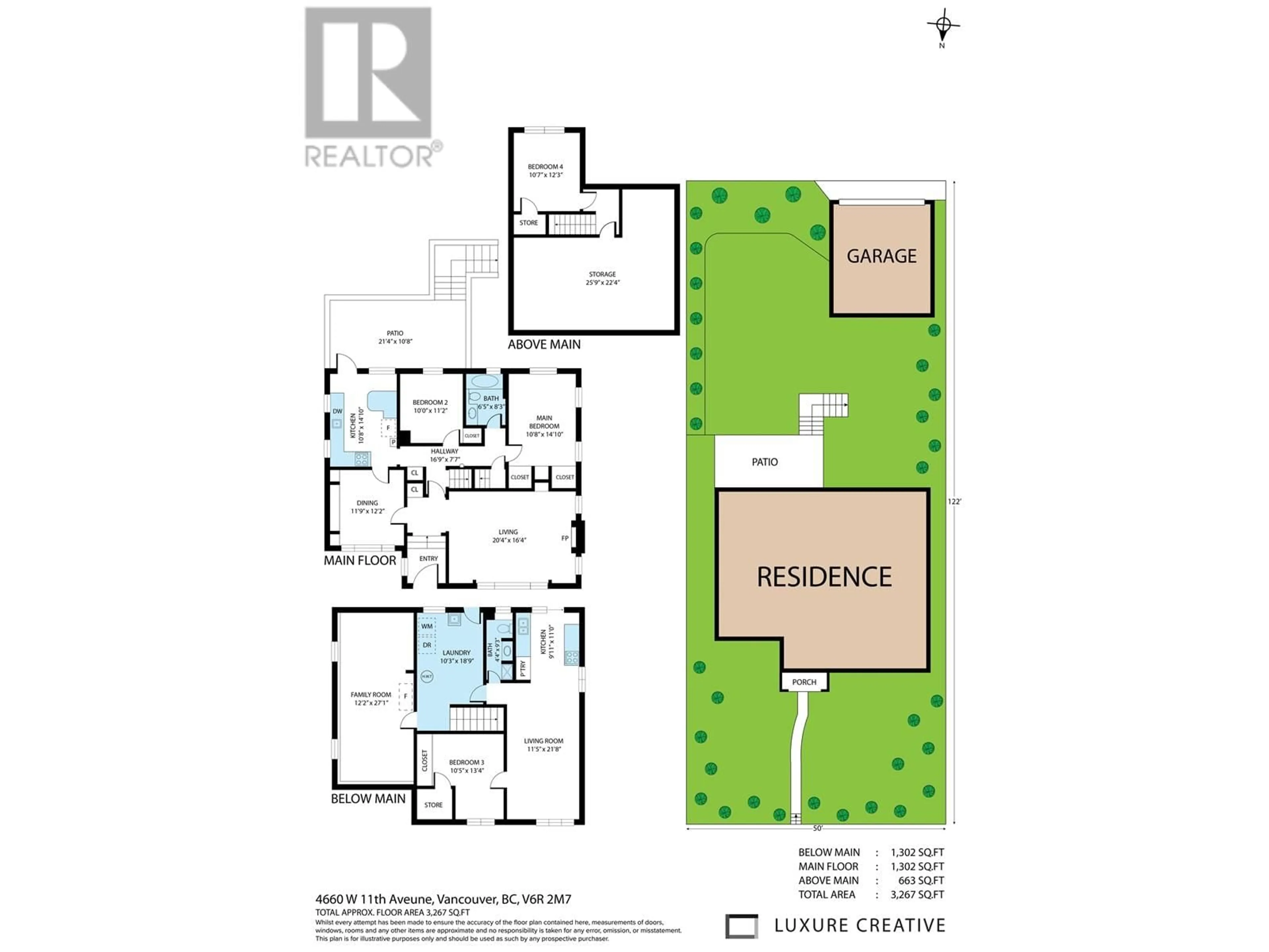 Floor plan for 4660 11TH AVENUE, Vancouver British Columbia V6R2M7