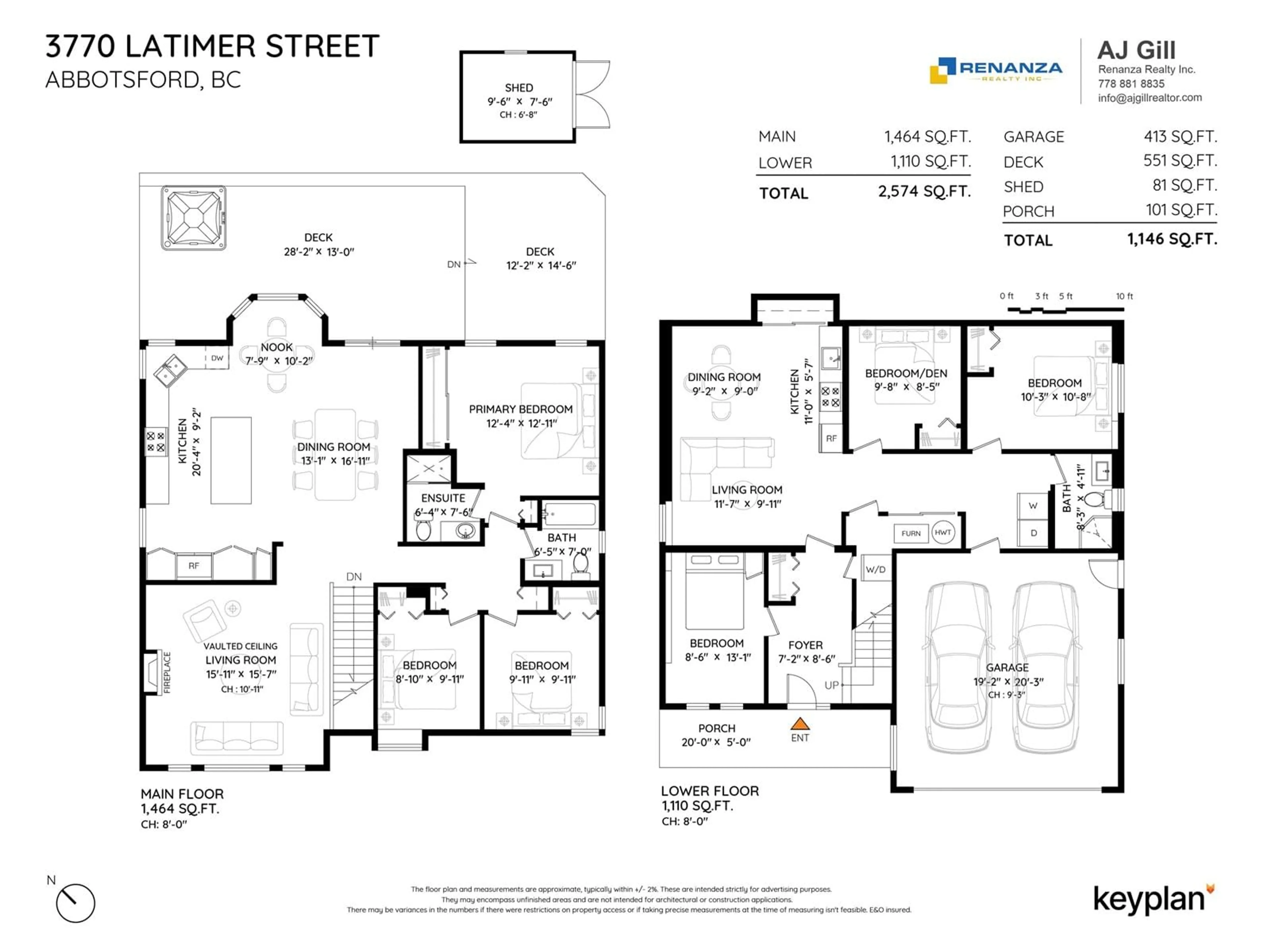 Floor plan for 3770 LATIMER, Abbotsford British Columbia V2S7K3