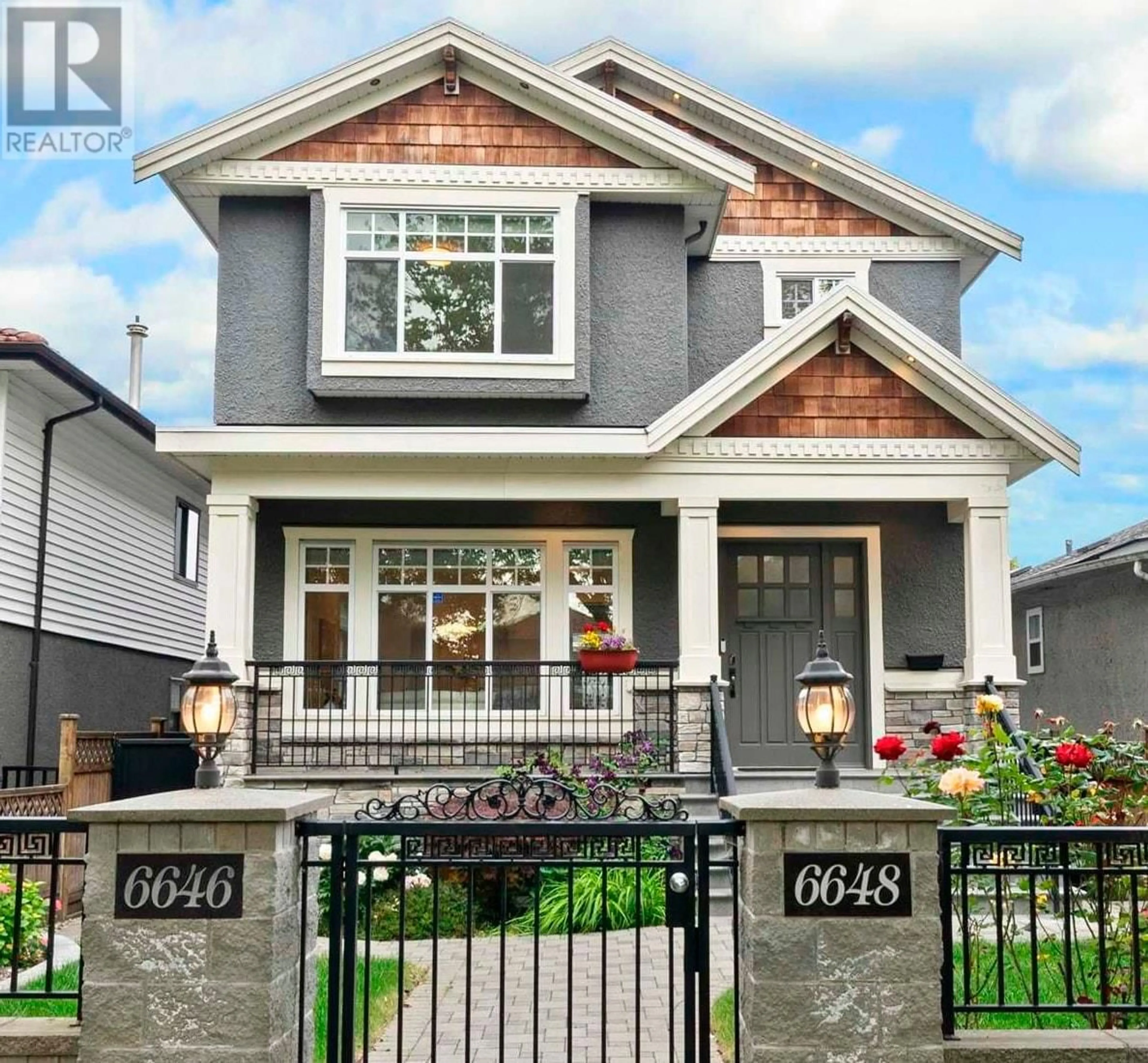 Home with brick exterior material, street for 6646 BROOKS STREET, Vancouver British Columbia V5S3J5