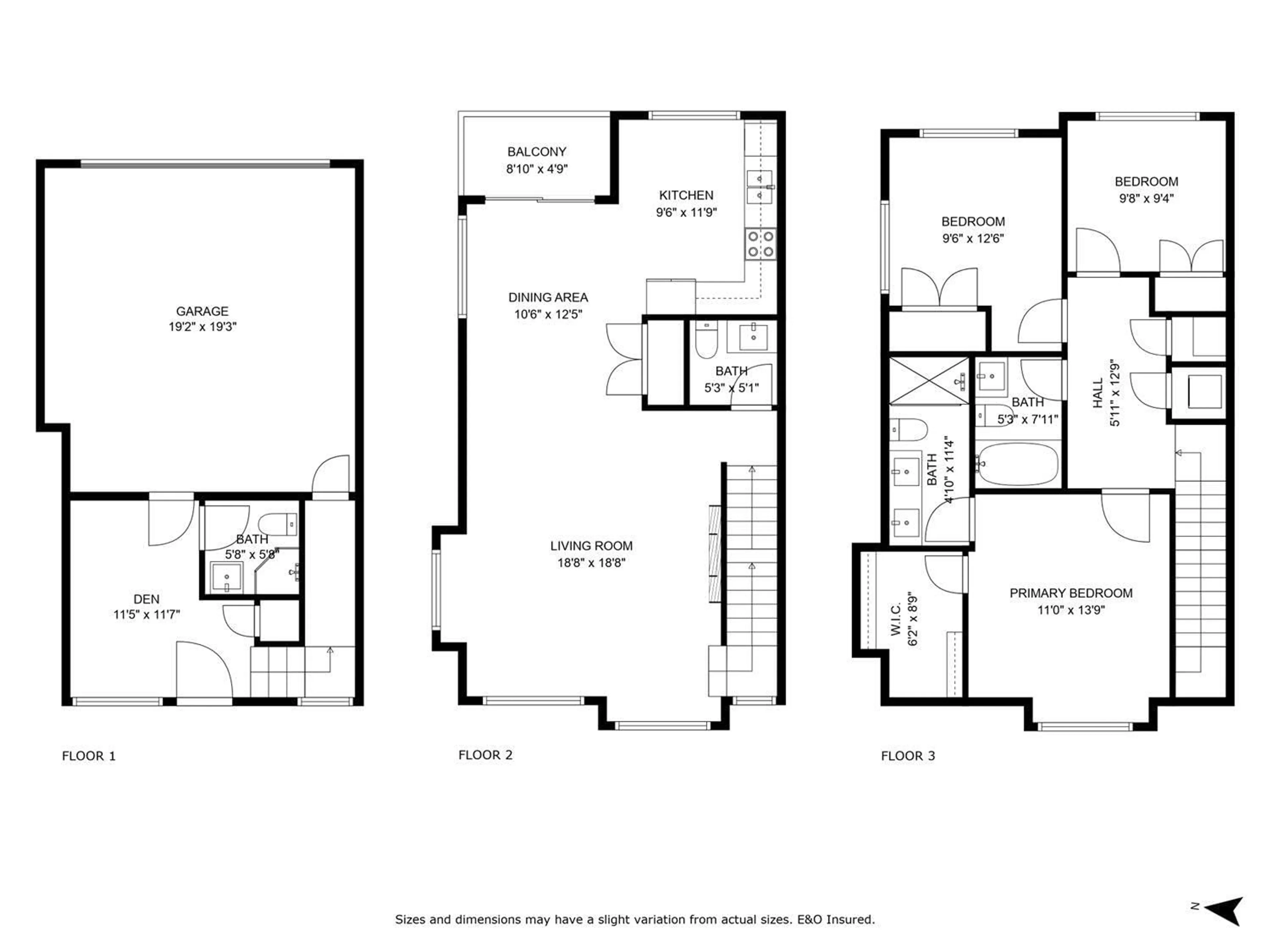 Floor plan for 6 - 5960 142, Surrey British Columbia V3X1C8