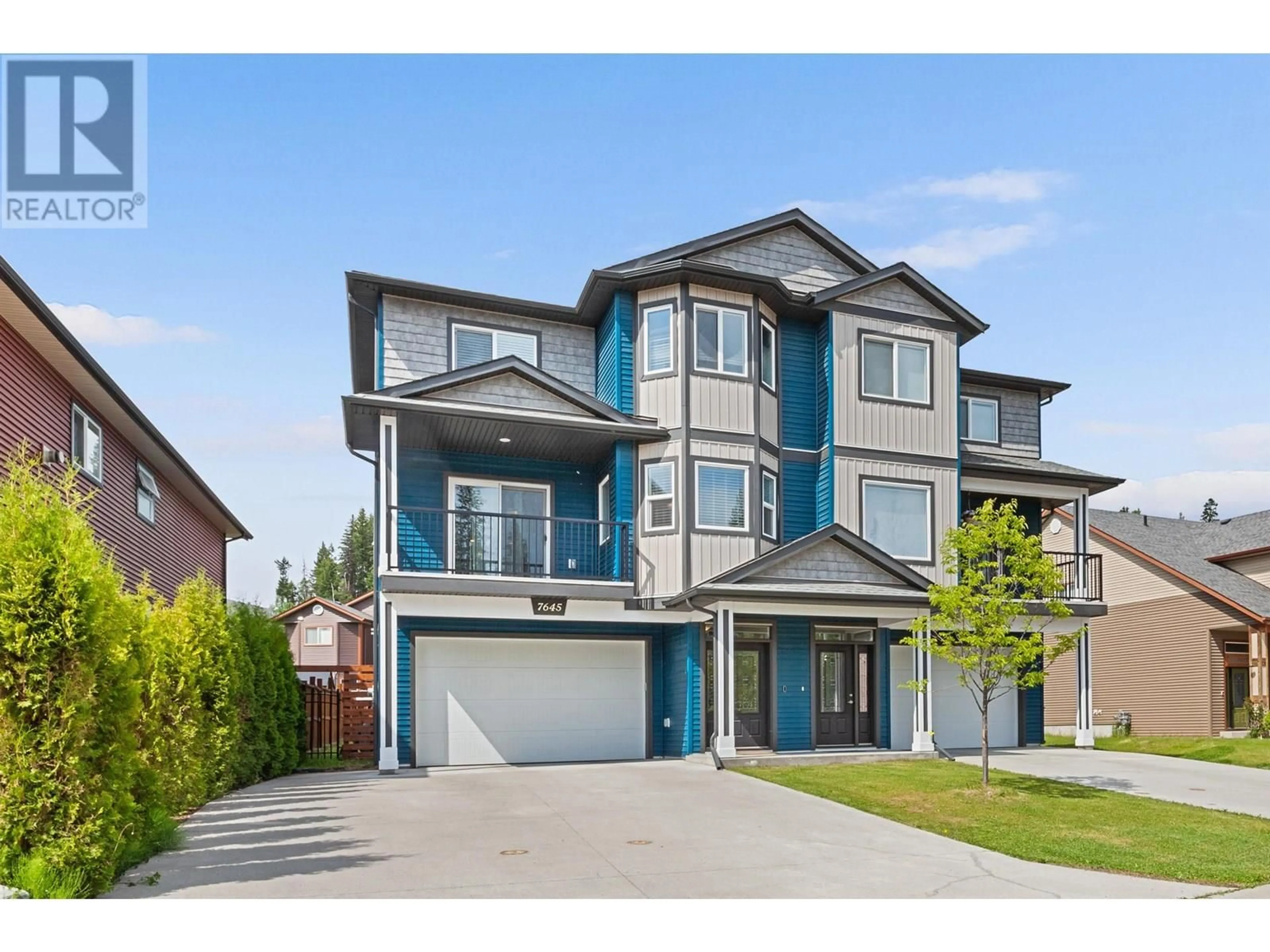 Home with brick exterior material, street for 7645 CREEKSIDE WAY, Prince George British Columbia V2N0C2
