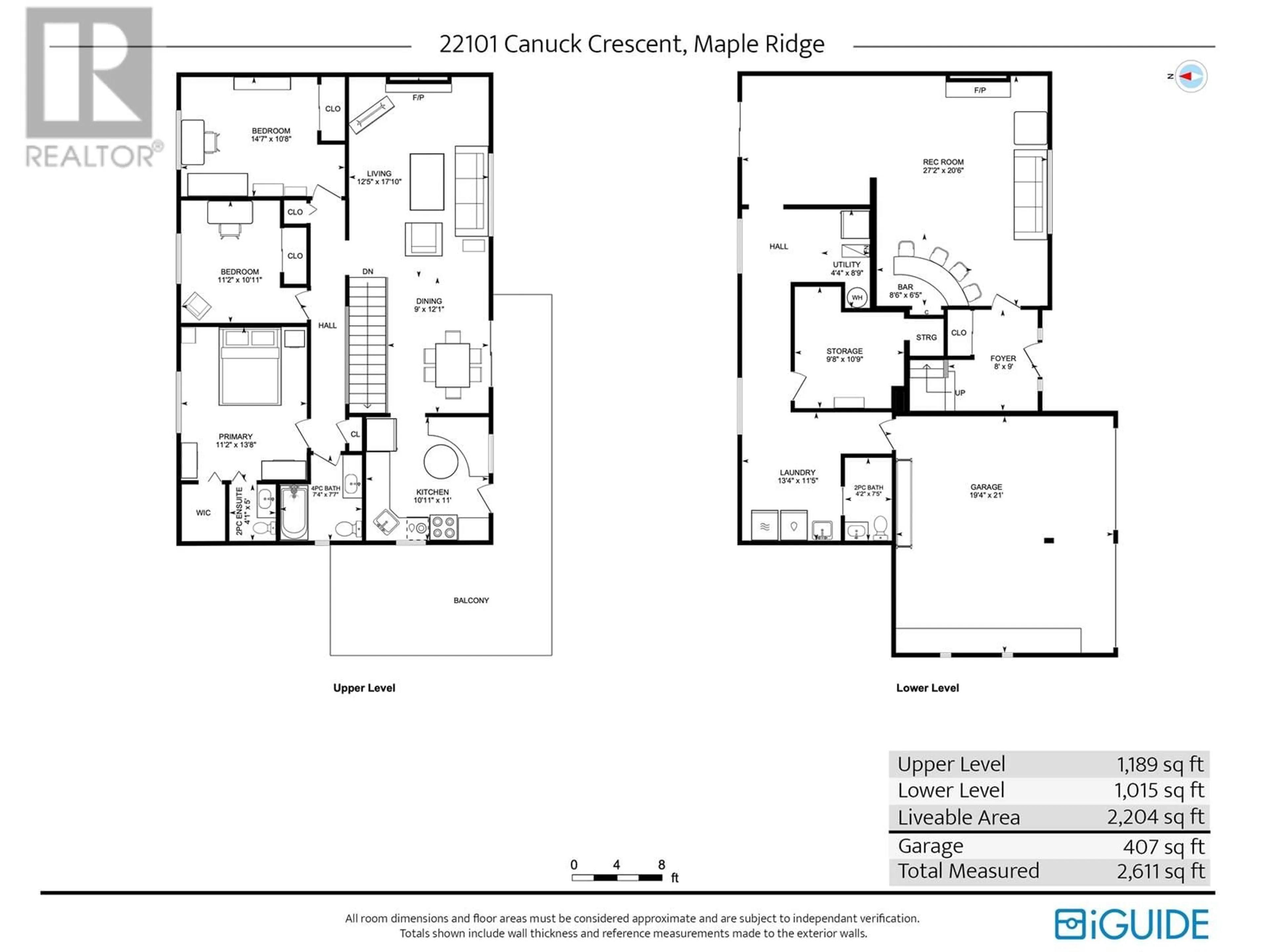 Floor plan for 22101 CANUCK CRESCENT, Maple Ridge British Columbia V2X4G1
