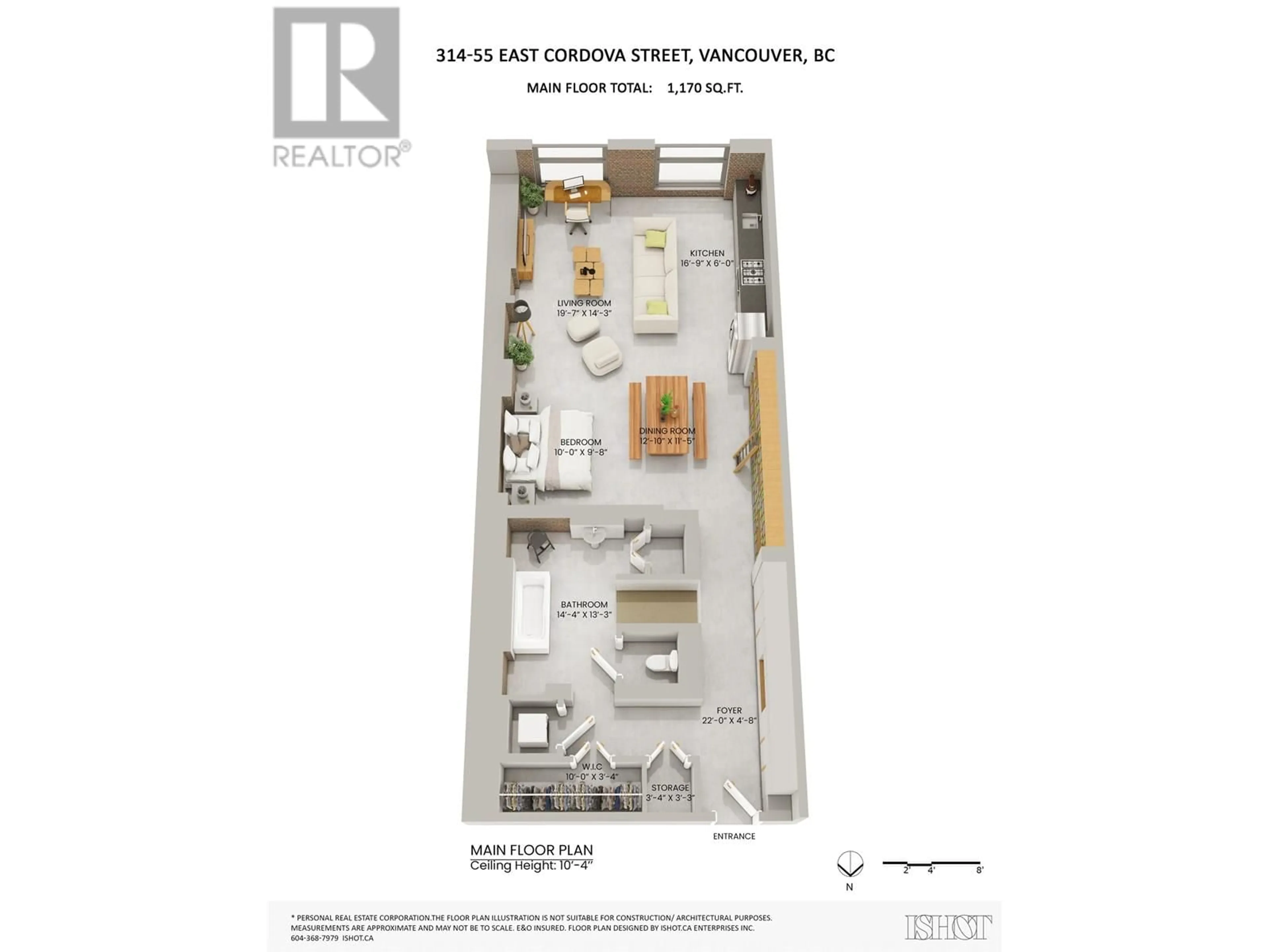 Floor plan for 314 - 55 CORDOVA STREET, Vancouver British Columbia V6A0A5