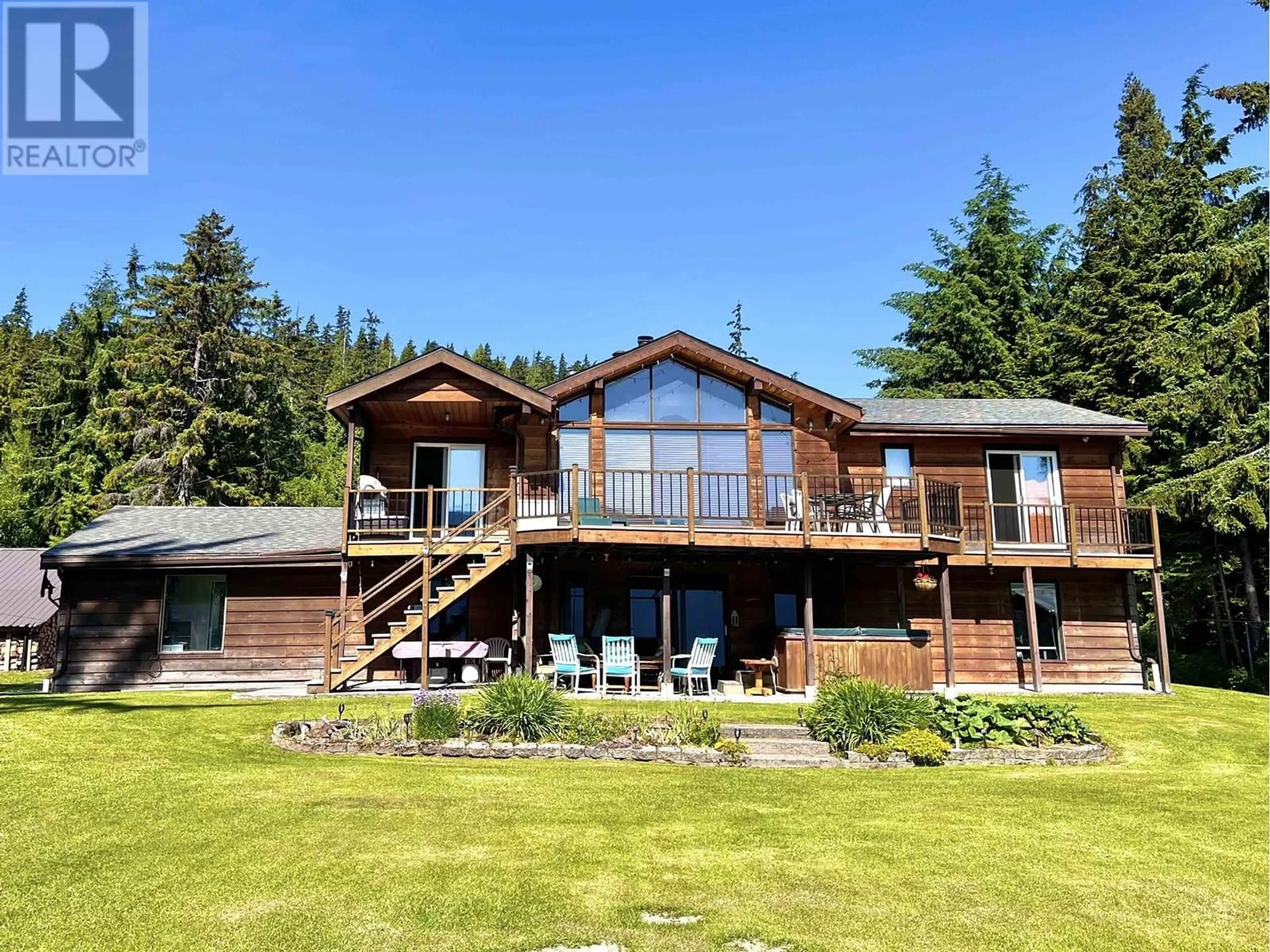 A pic from outside/outdoor area/front of a property/back of a property/a pic from drone, water/lake/river/ocean view for 1810 WESTSIDE ROAD, Terrace British Columbia V8G4R1