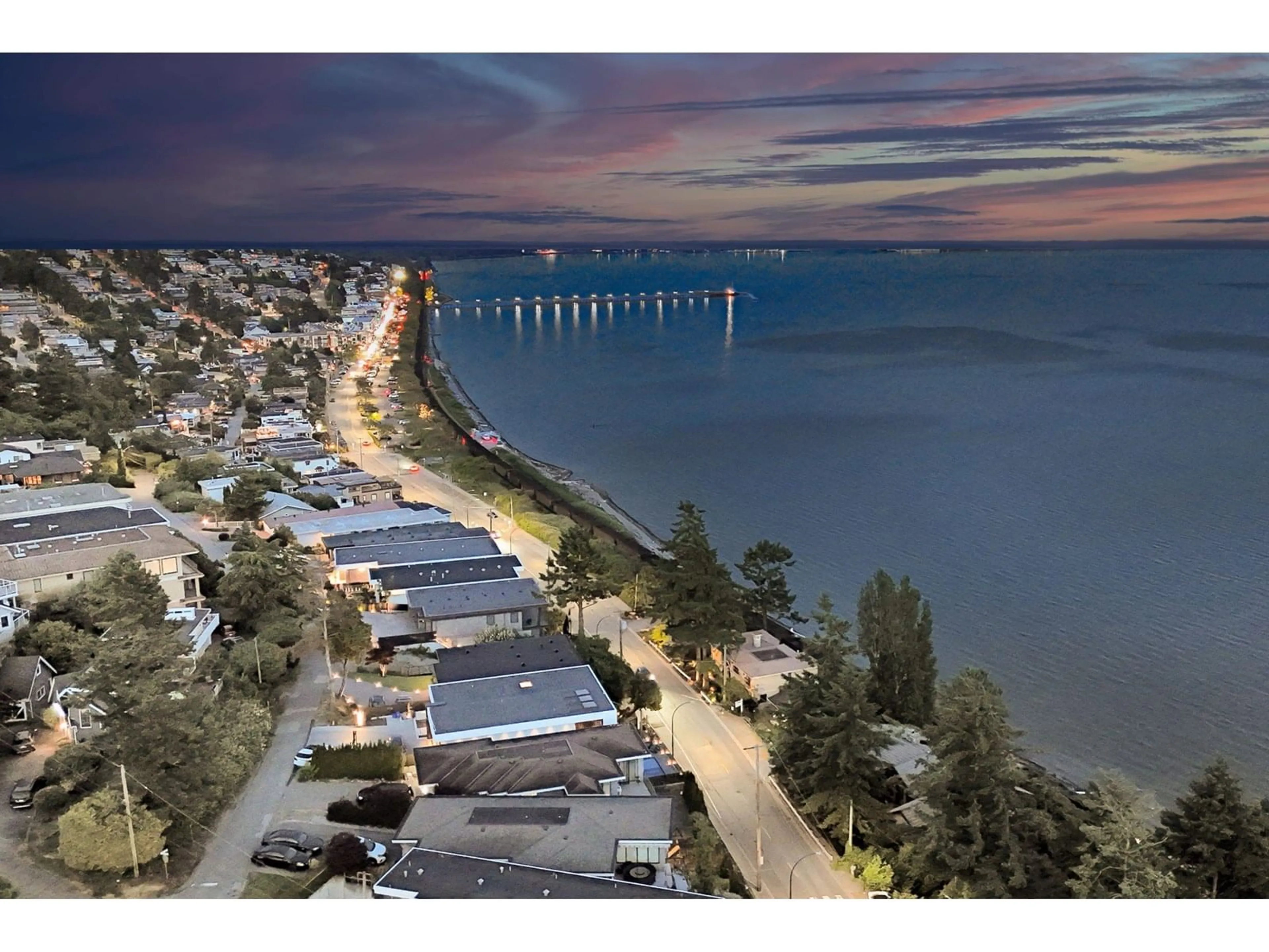 A pic from outside/outdoor area/front of a property/back of a property/a pic from drone, water/lake/river/ocean view for 14424 SUNSET, White Rock British Columbia V2Y0M2