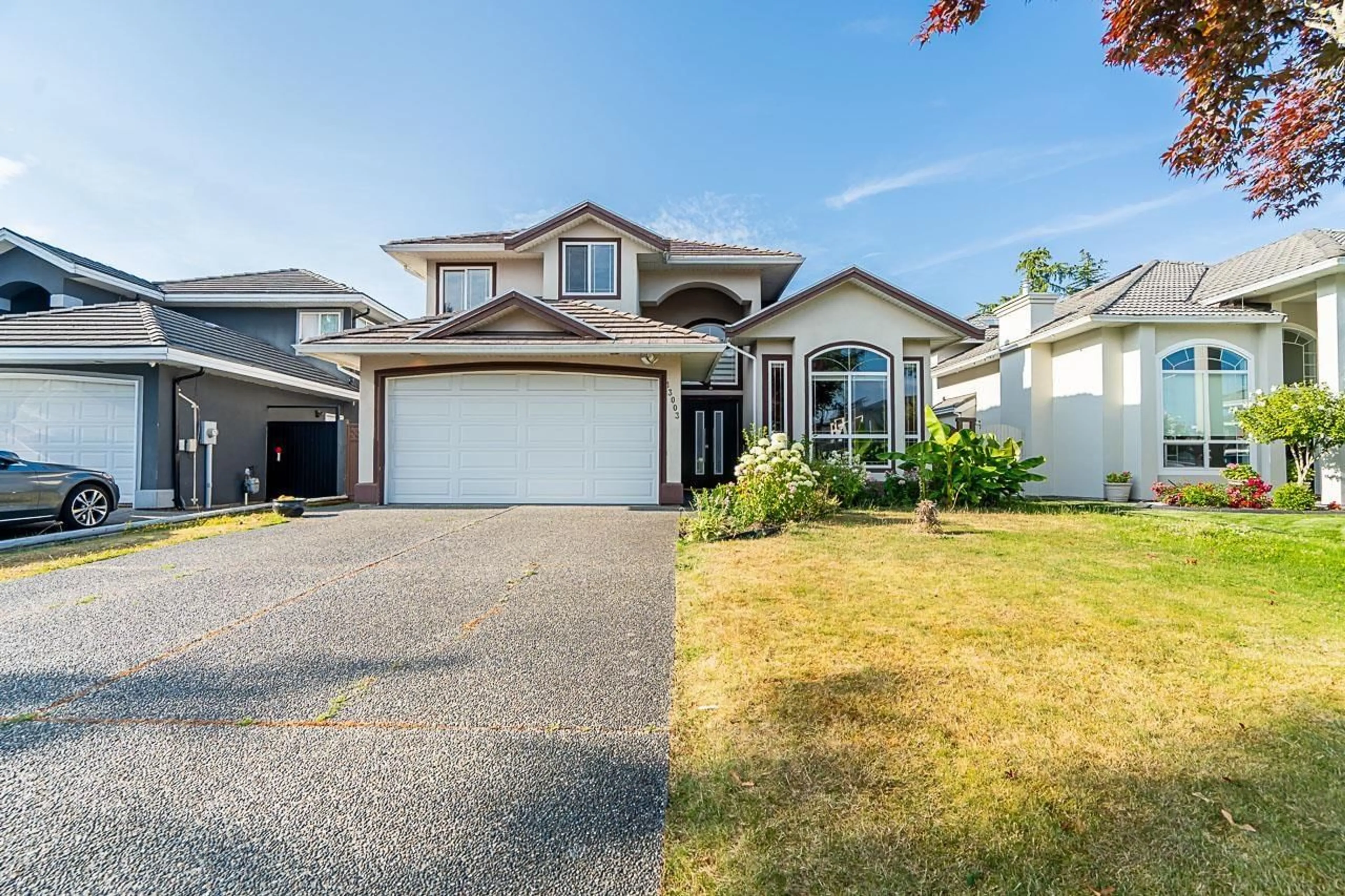Home with vinyl exterior material, street for 13003 74, Surrey British Columbia V3W1C3