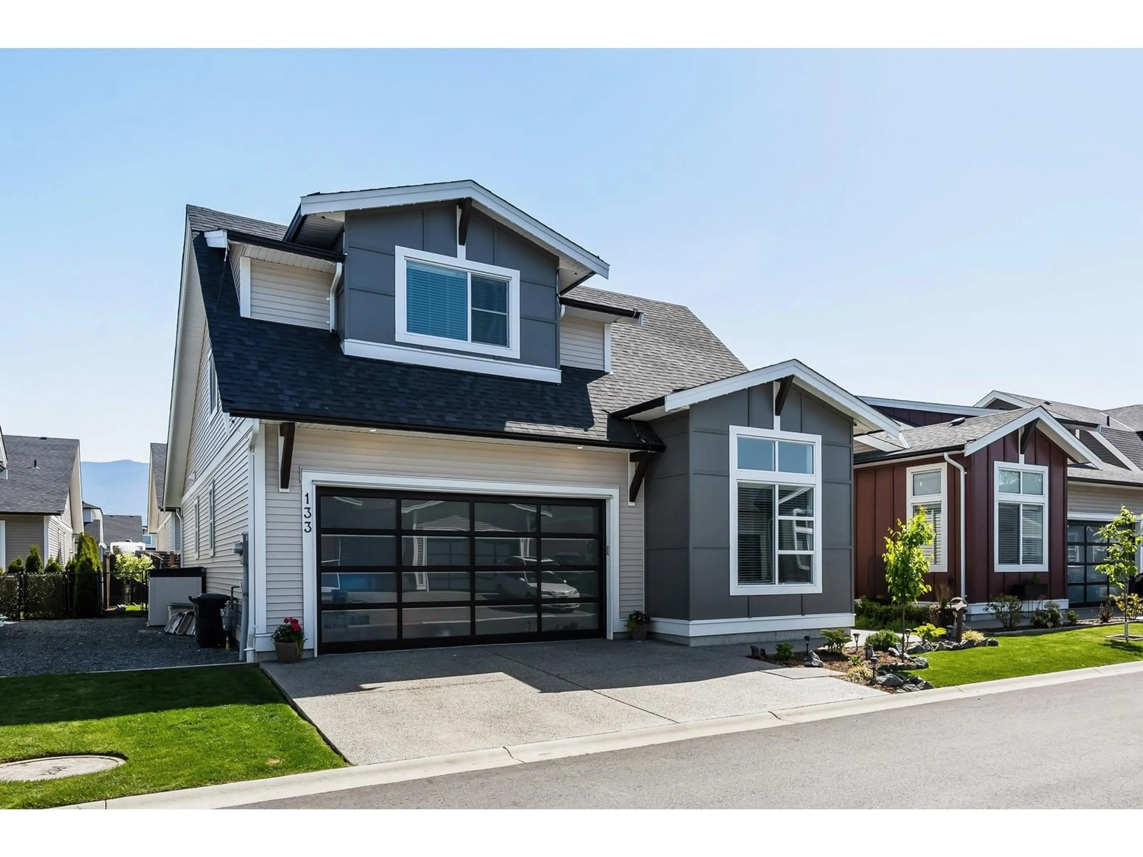 Home with vinyl exterior material, street for 133 - 46213 HAKWELES ROAD, Chilliwack British Columbia V4Z0C6
