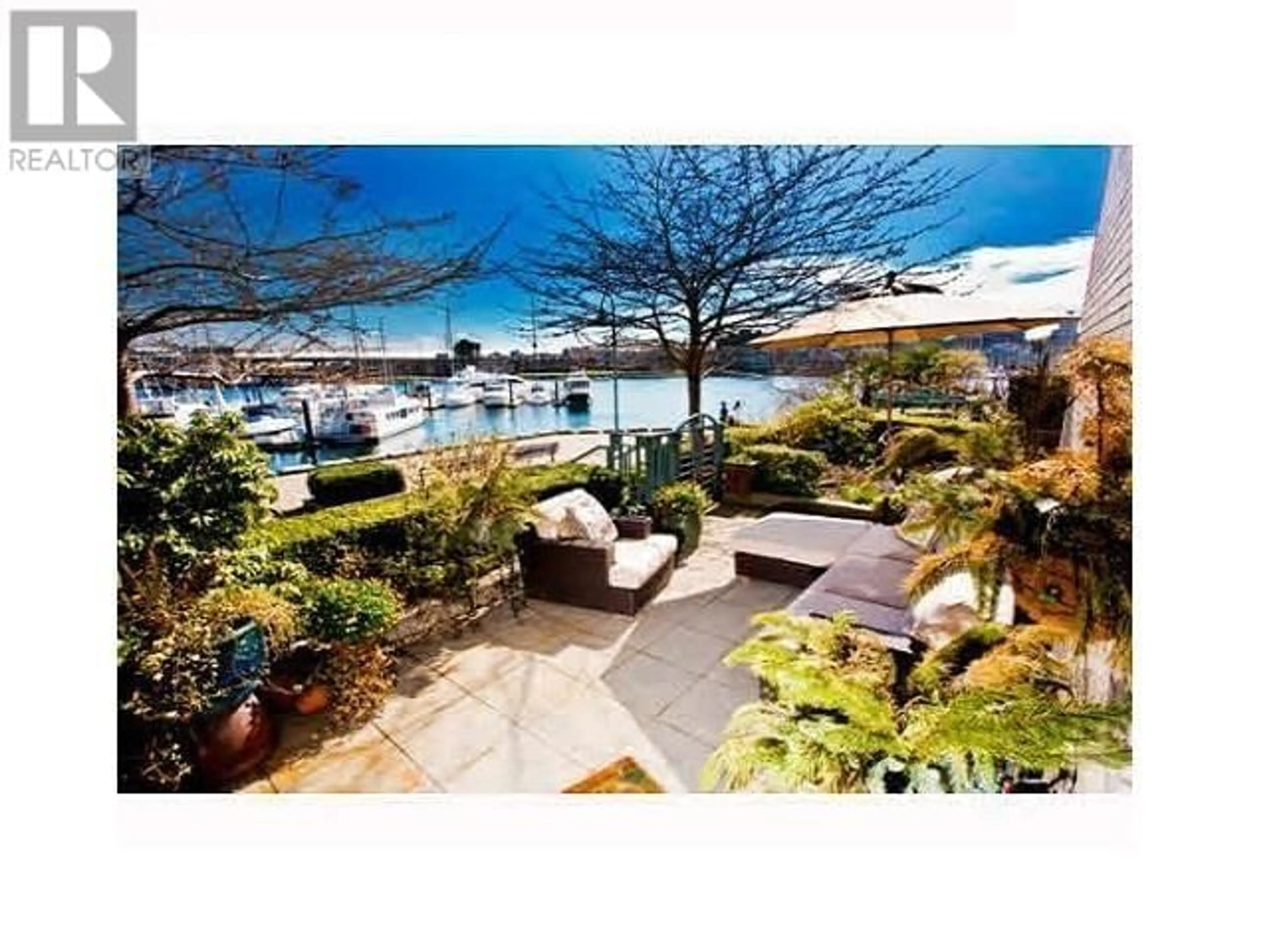 Patio, water/lake/river/ocean view for 122 - 1228 MARINASIDE CRESCENT, Vancouver British Columbia V6Z2W4
