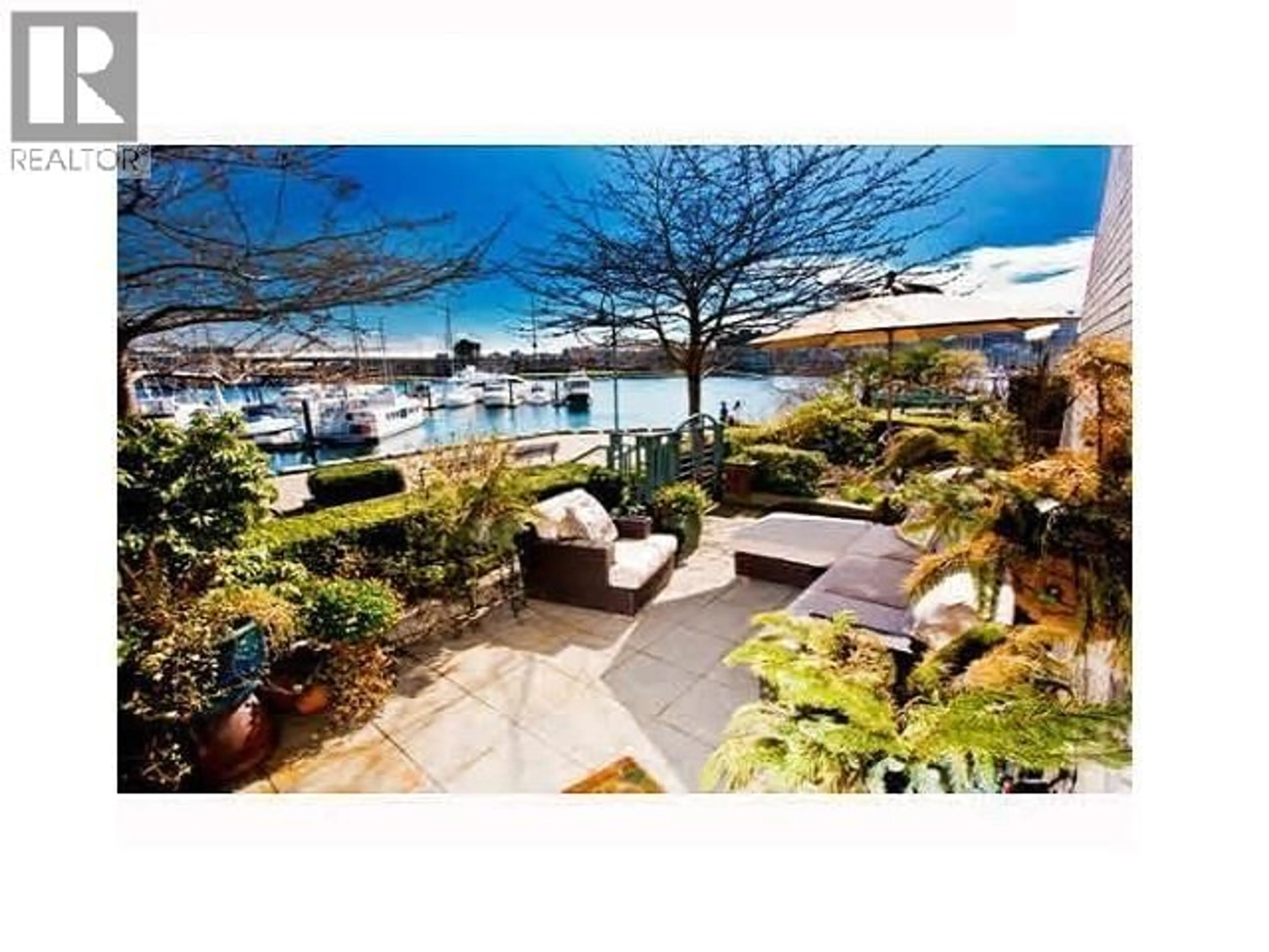 Patio, water/lake/river/ocean view for 122 - 1228 MARINASIDE CRESCENT, Vancouver British Columbia V6Z2W4