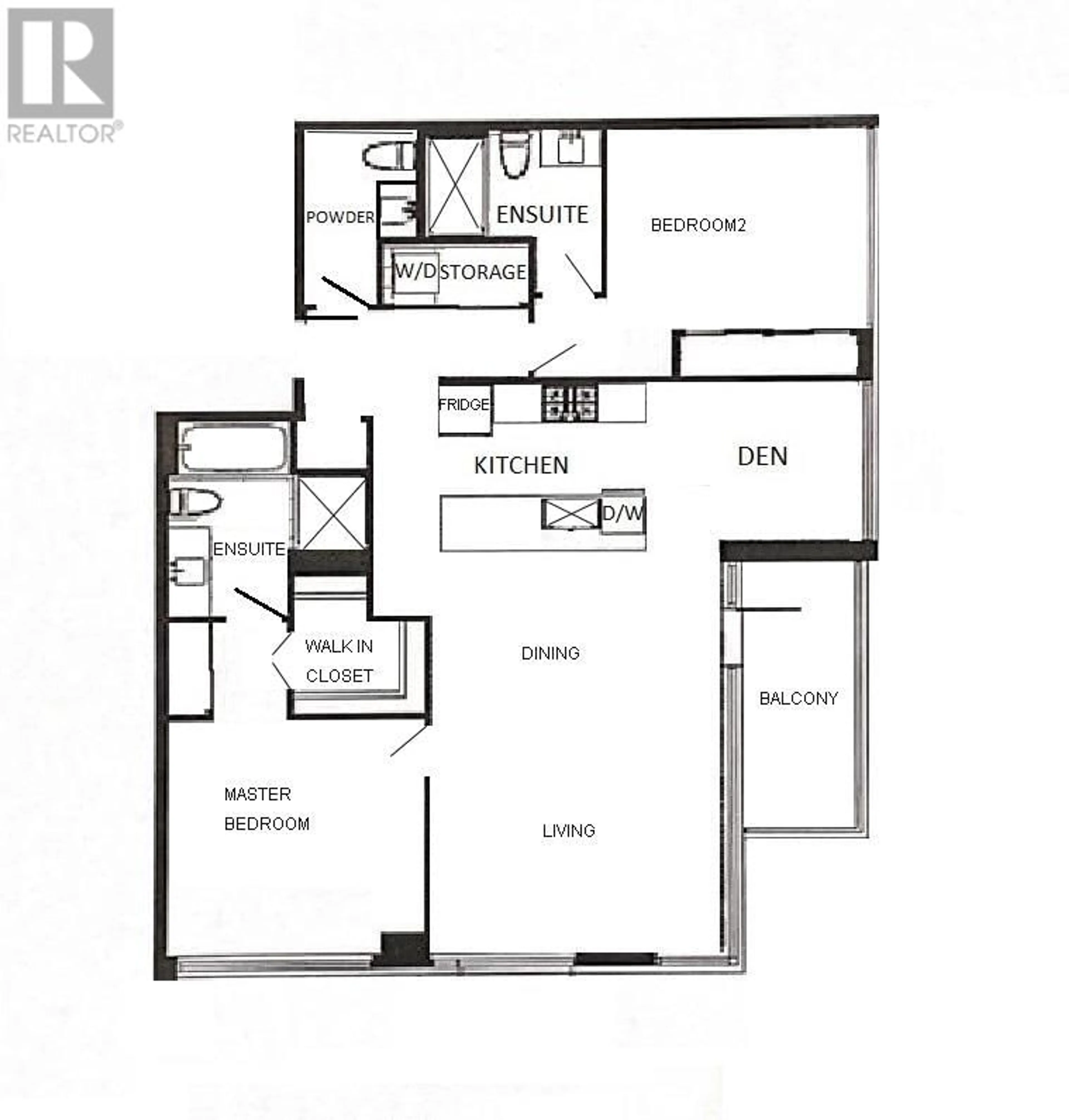 Floor plan for 1706 - 7988 ACKROYD ROAD, Richmond British Columbia V6X0K6