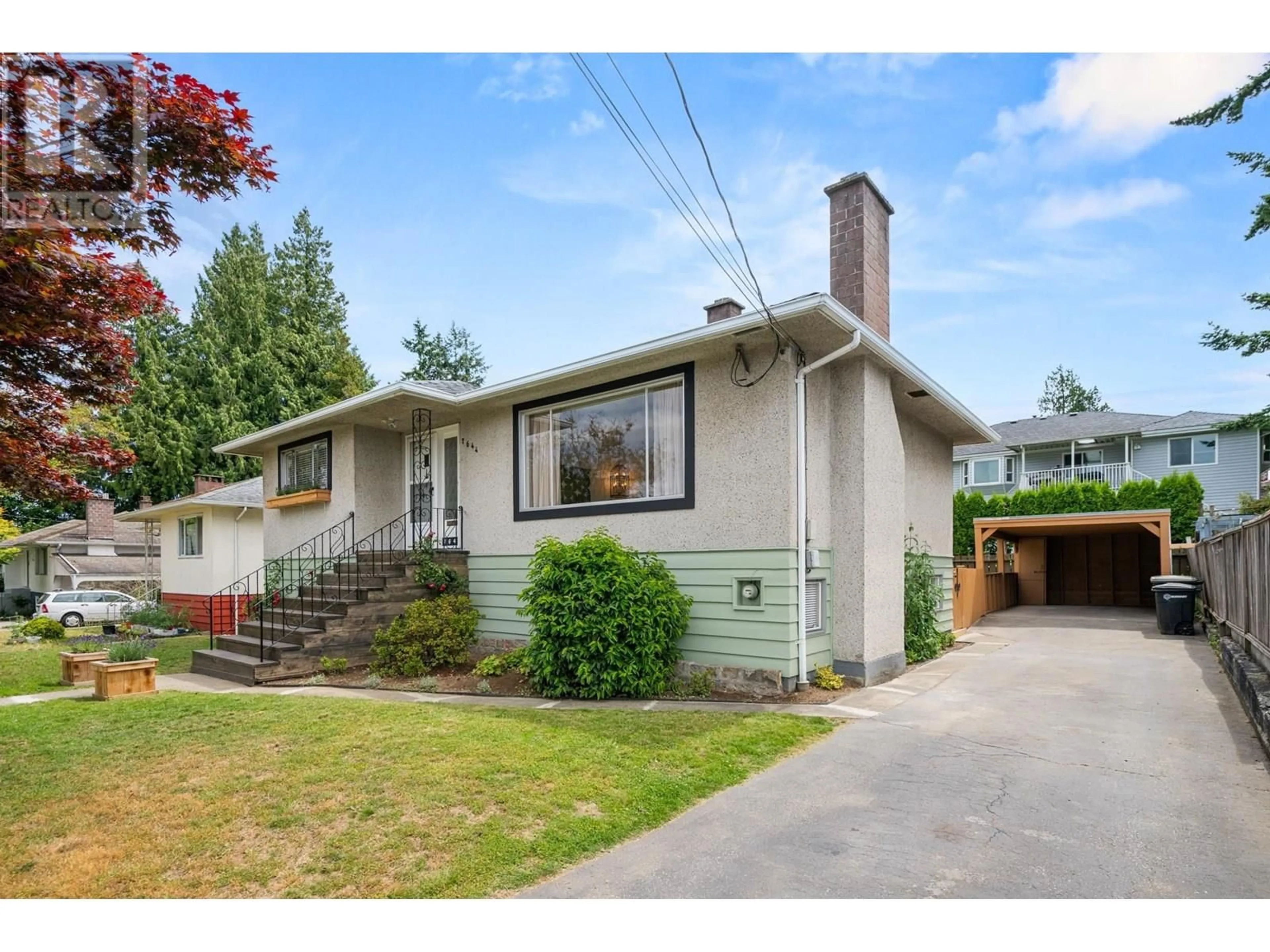 Home with vinyl exterior material, street for 7644 FORMBY STREET, Burnaby British Columbia V5E2G2