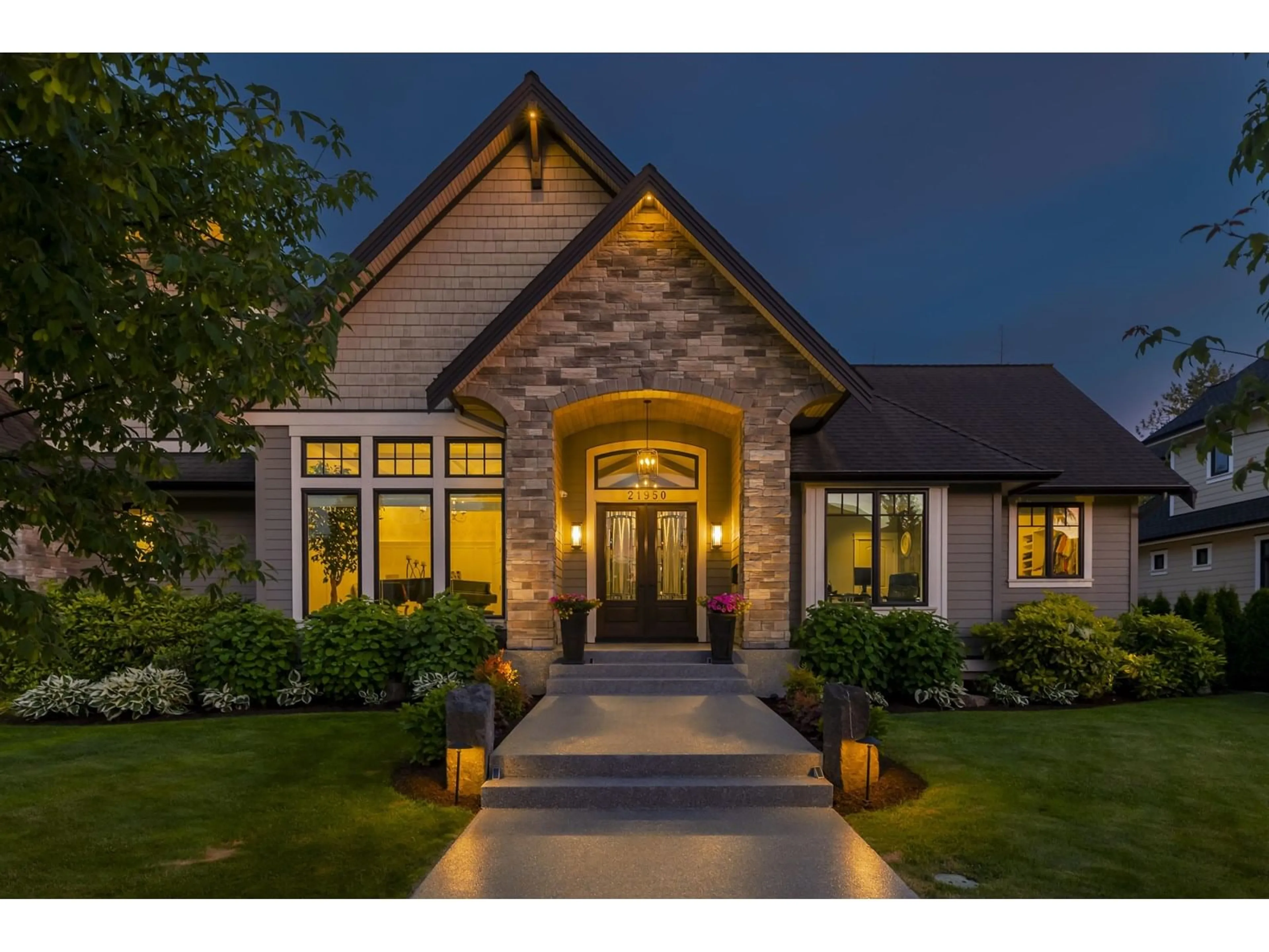 Home with brick exterior material, street for 21950 44, Langley British Columbia V3A3E8