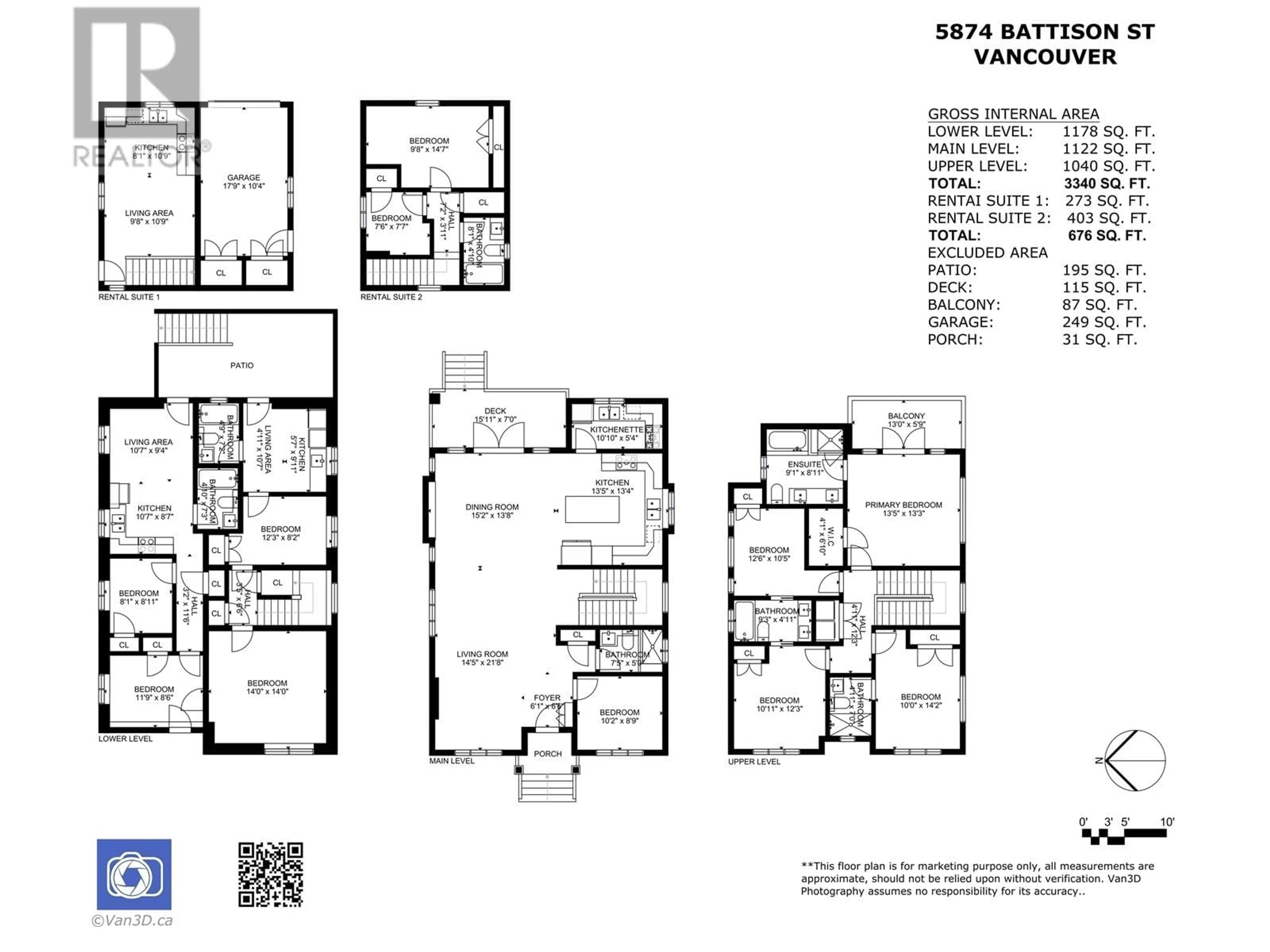 Floor plan for 5874 BATTISON STREET, Vancouver British Columbia V5R4M8