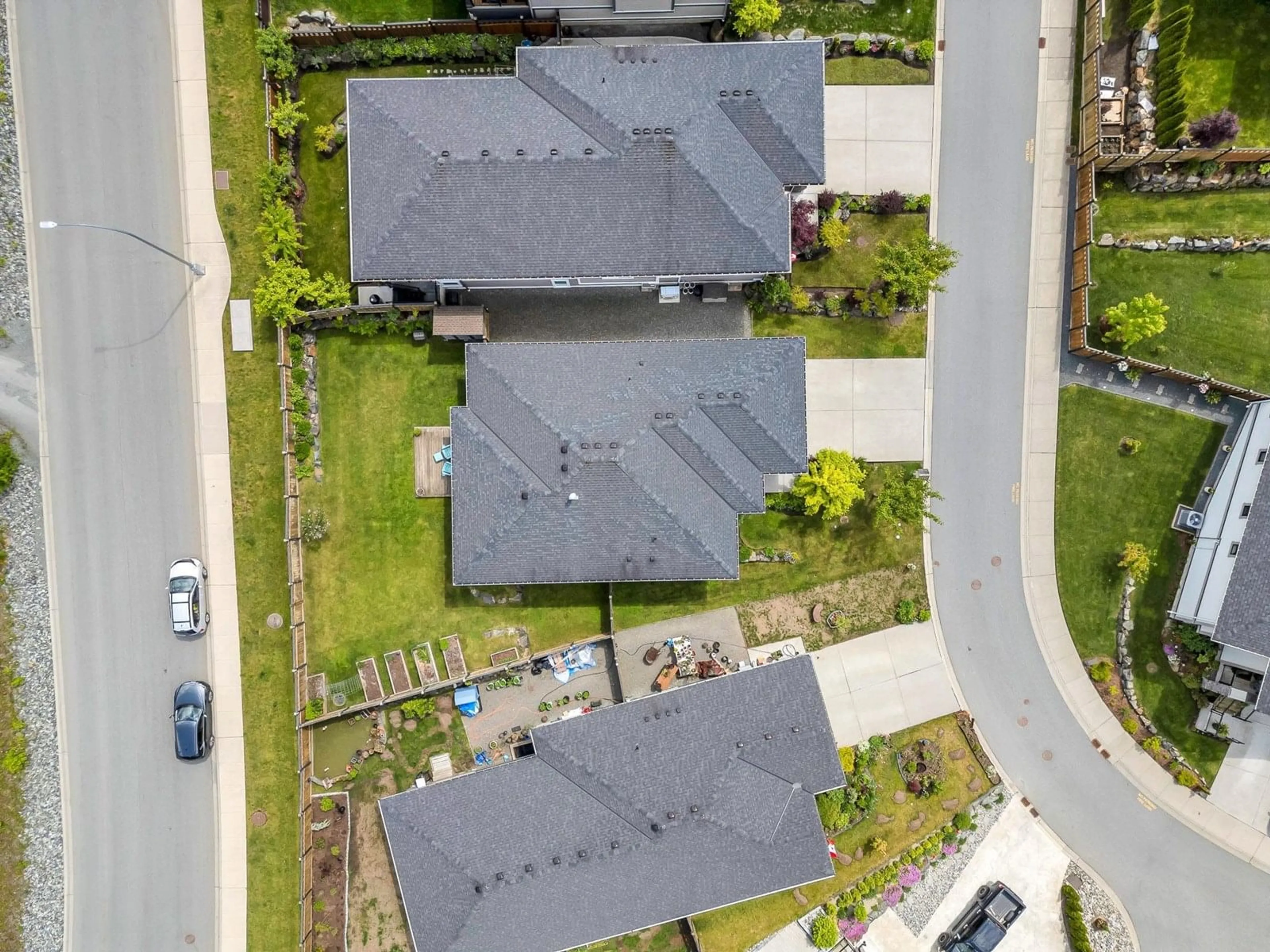 A pic from outside/outdoor area/front of a property/back of a property/a pic from drone, street for 5 - 8295 NIXON ROAD, Chilliwack British Columbia V4Z0C8
