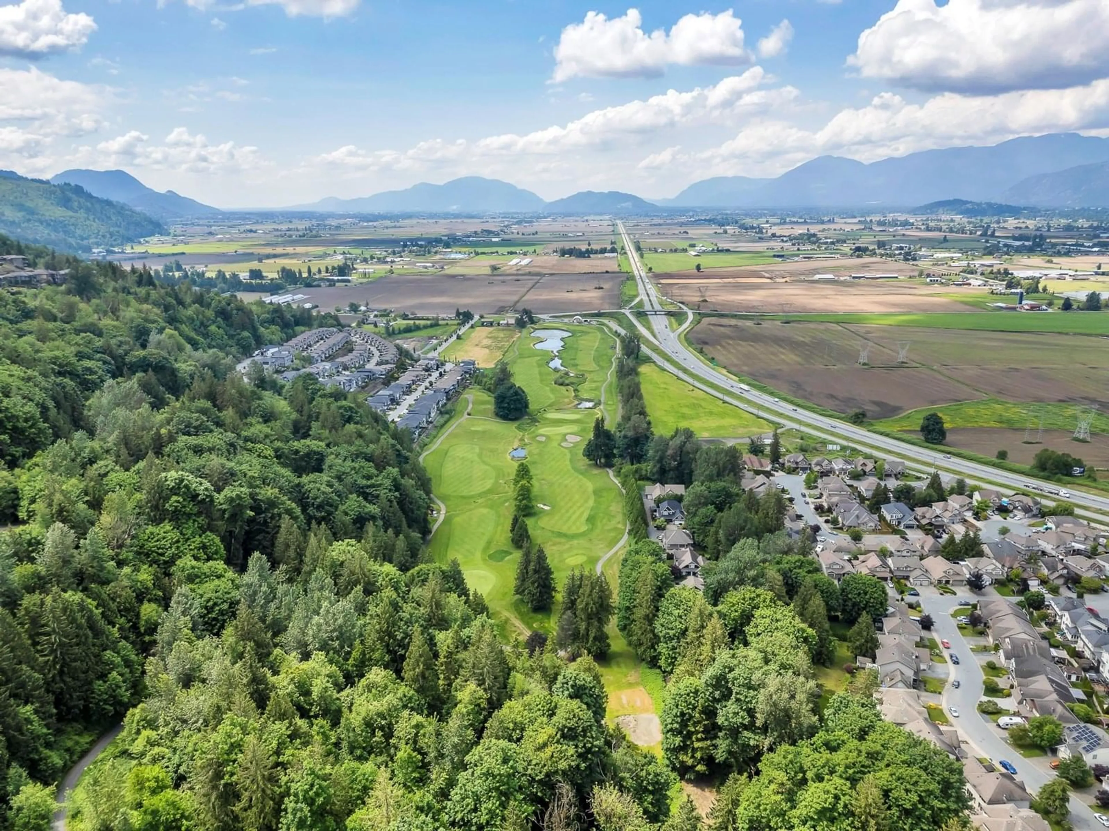 A pic from outside/outdoor area/front of a property/back of a property/a pic from drone, mountain view for 5 - 8295 NIXON ROAD, Chilliwack British Columbia V4Z0C8