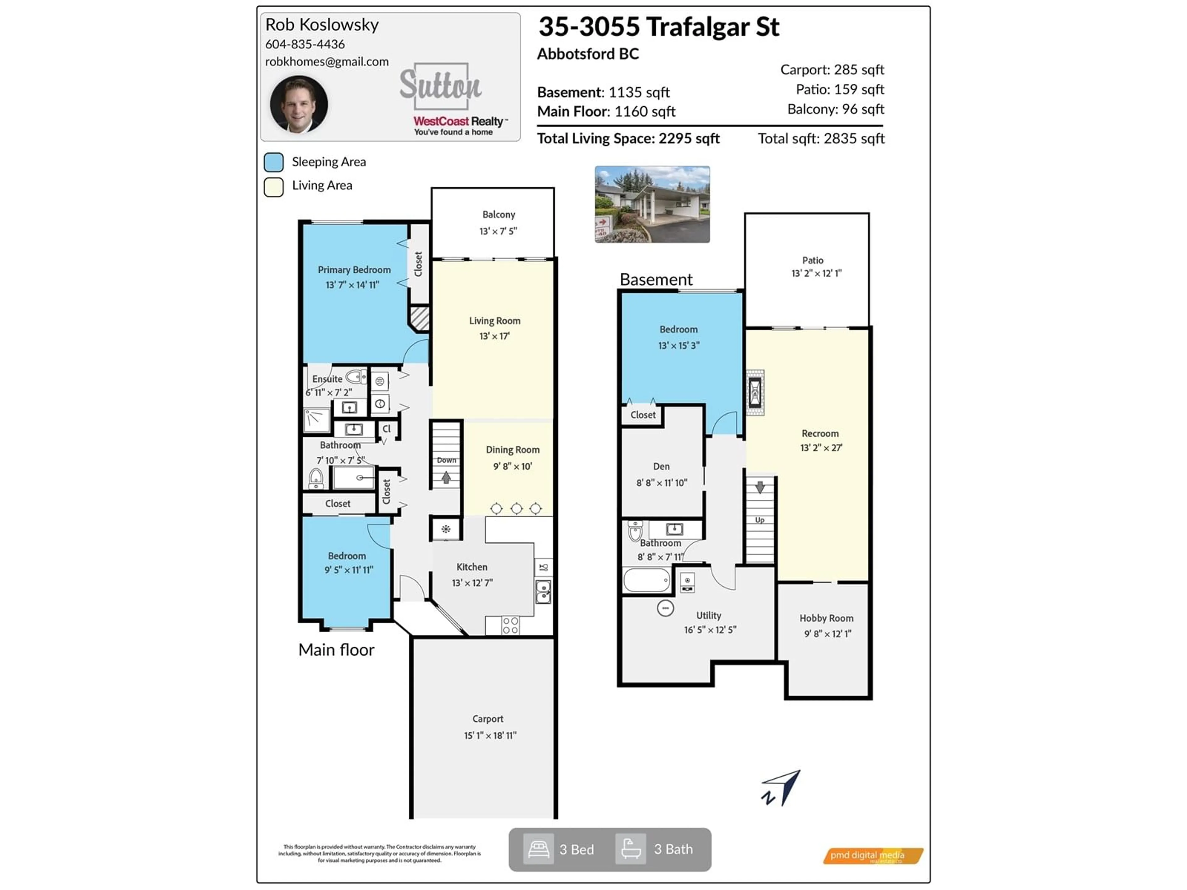 Floor plan for 35 - 3055 TRAFALGAR, Abbotsford British Columbia V2S7X8