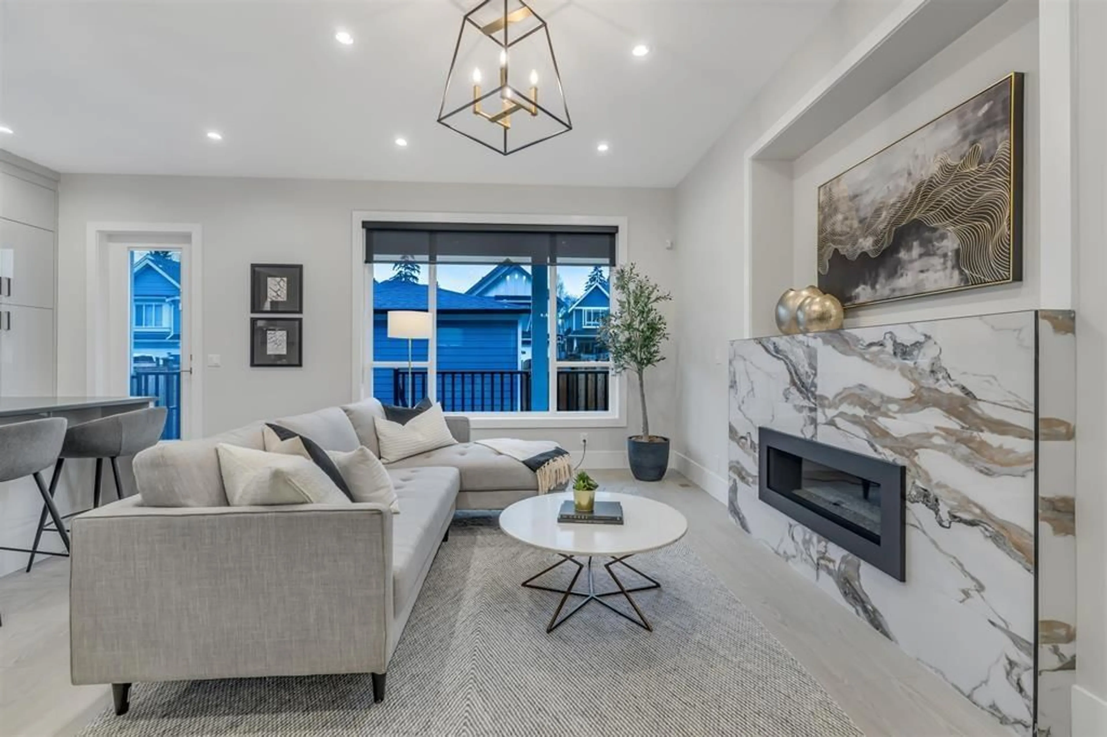 Living room with furniture, unknown for 17140 1, Surrey British Columbia V3Z9R2