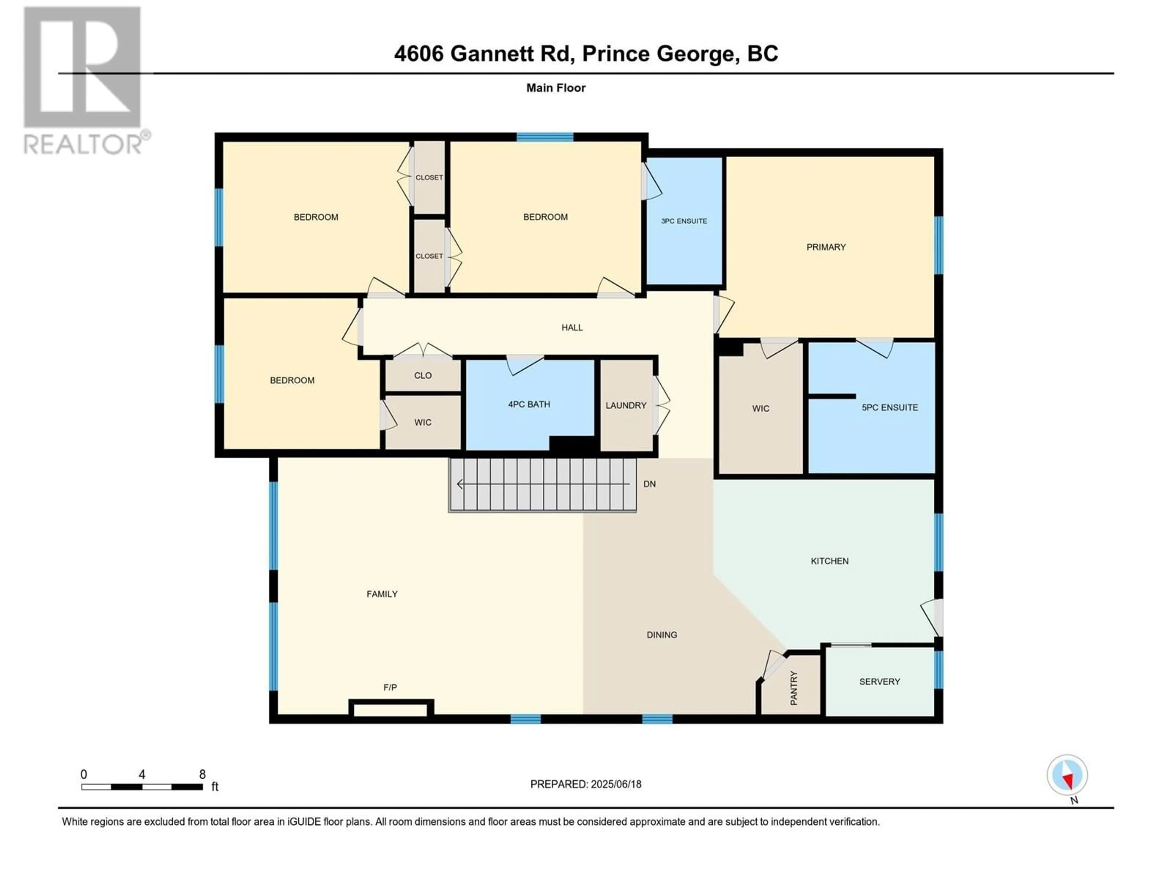 Floor plan for 4606 GANNETT ROAD, Prince George British Columbia V2N0B7