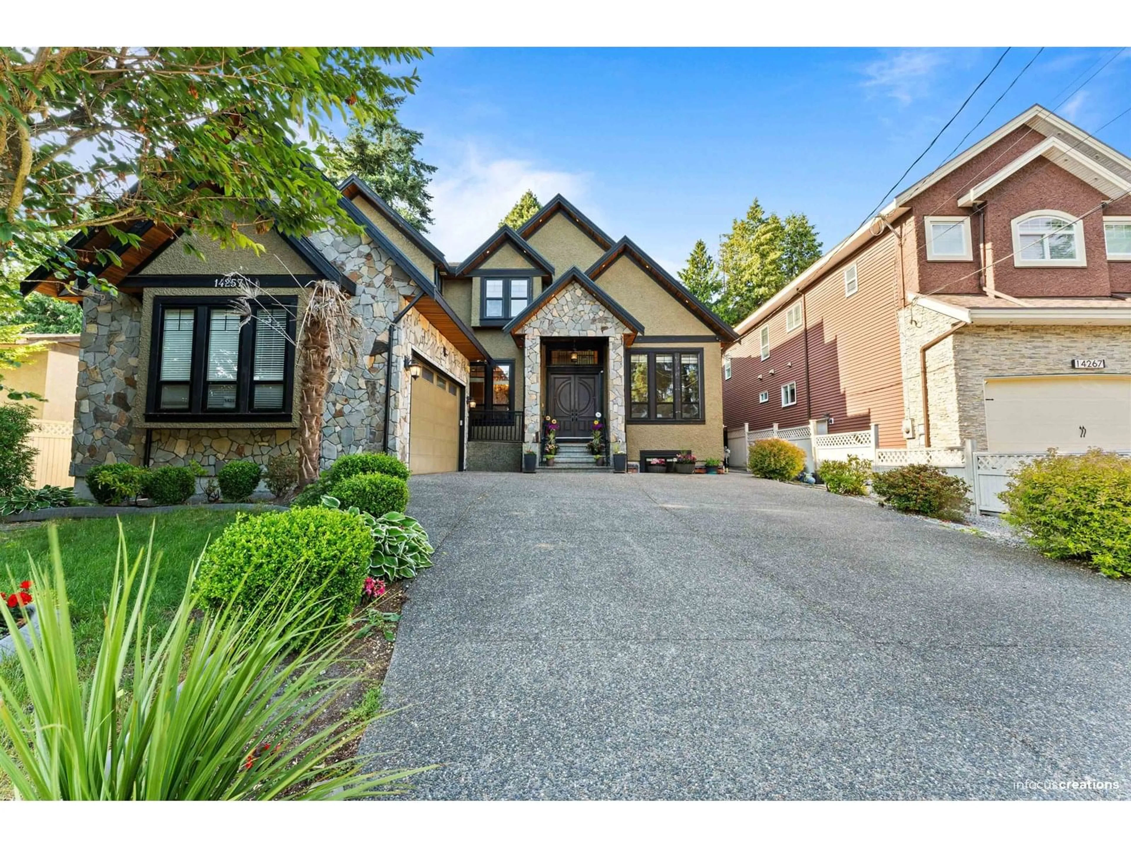 Home with brick exterior material, street for 14257 69, Surrey British Columbia V3W2H8